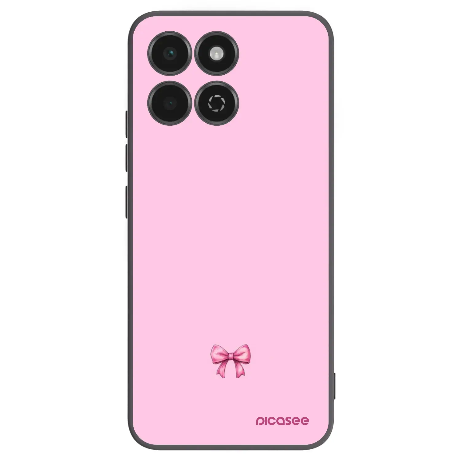 Silikonový černý obal pro Honor 200 Smart 5G - Blush bow
