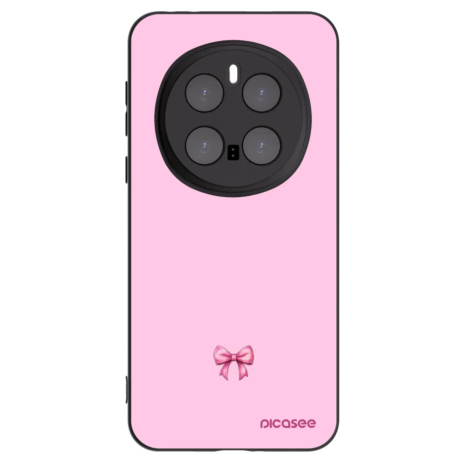 Silikonový černý obal pro Honor Magic7 Pro 5G - Blush bow
