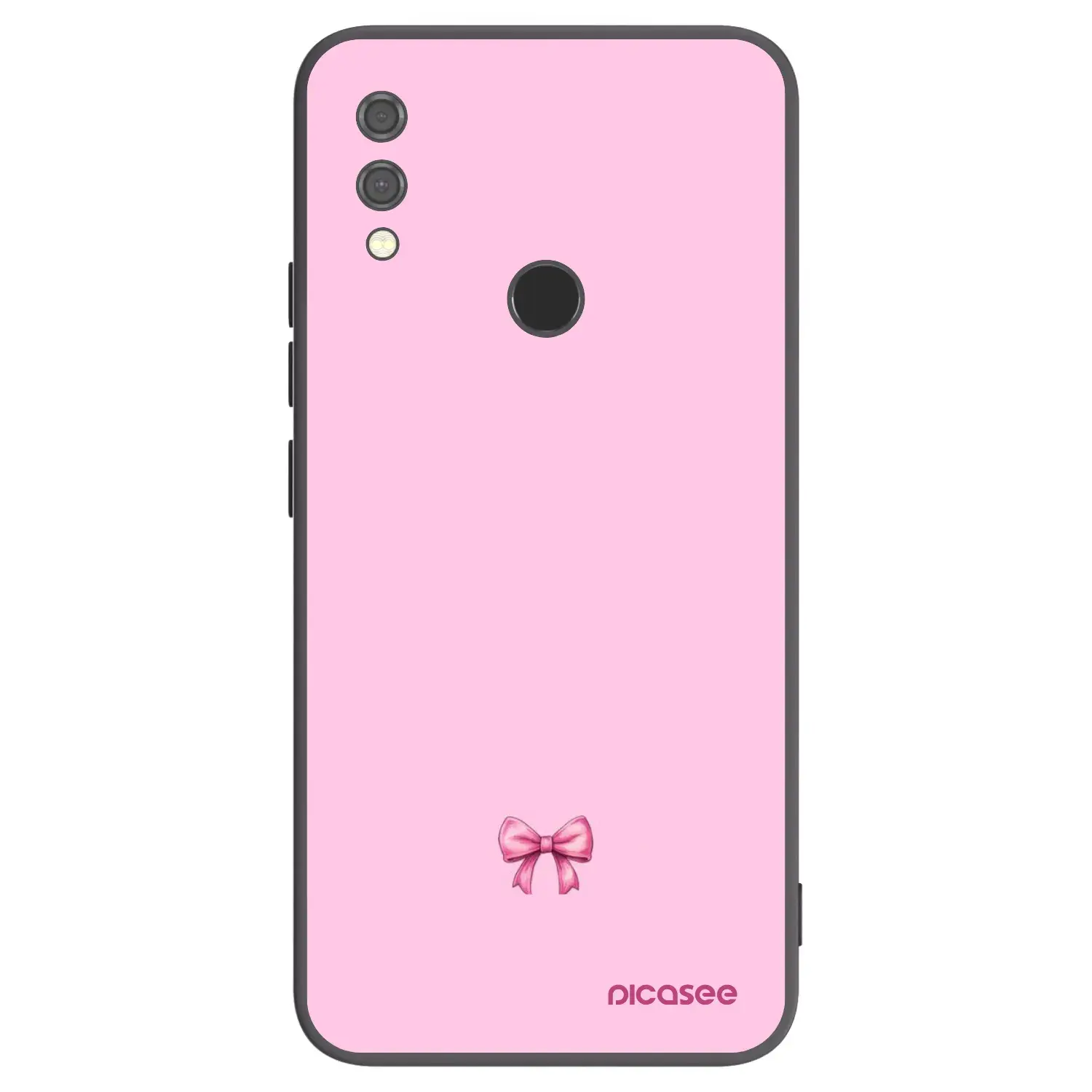 Silikonový černý obal pro Xiaomi Redmi Note 7 - Blush bow