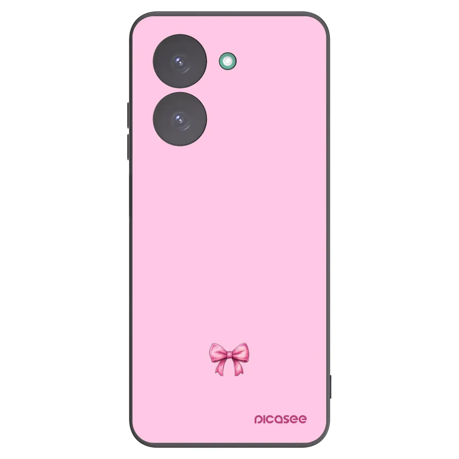 Silikonový černý obal pro Xiaomi Redmi A5 - Blush bow