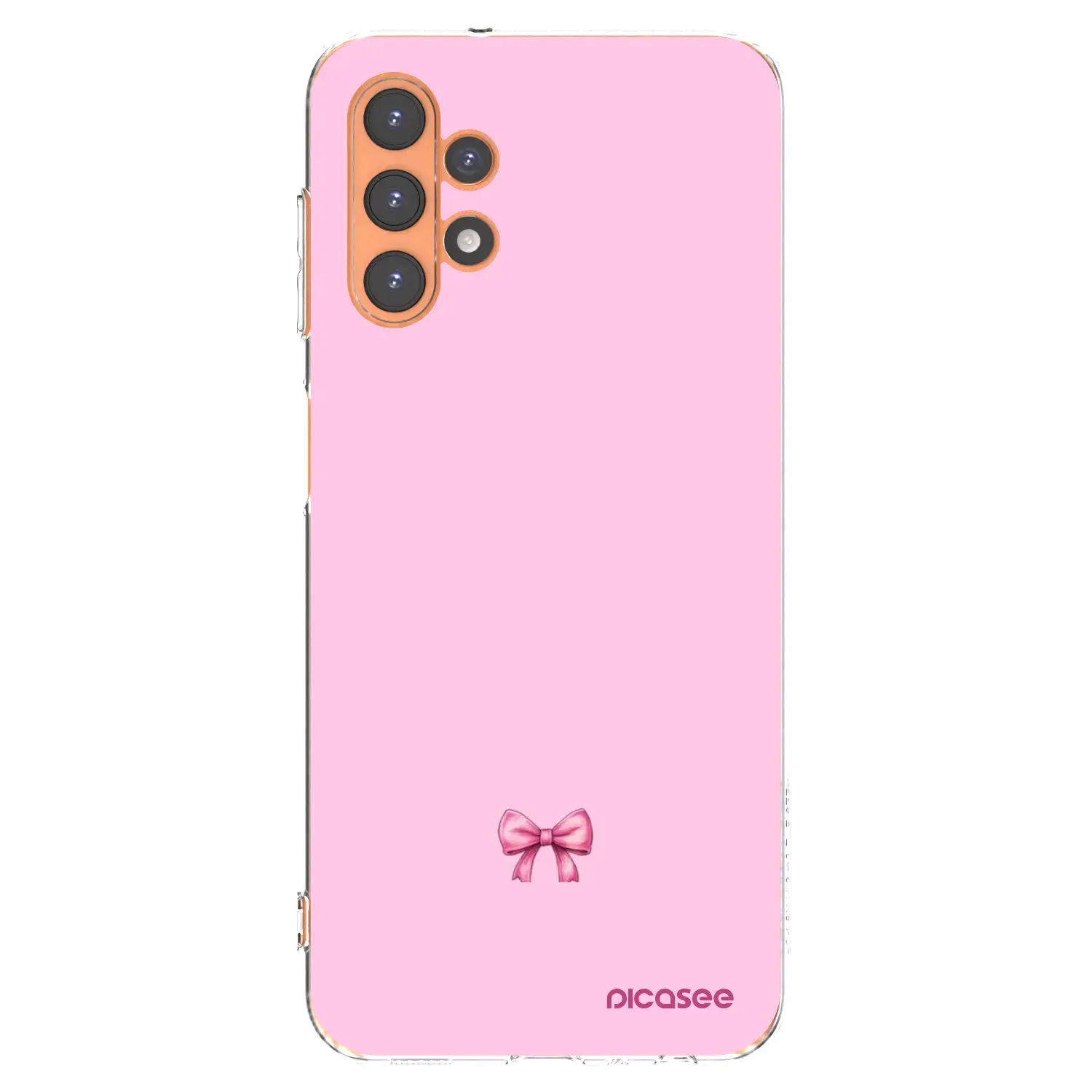 Silikonový průhledný obal pro Samsung Galaxy A13 5G - Blush bow
