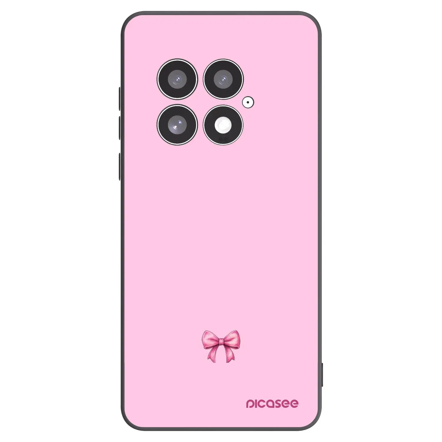 Silikonový černý obal pro OnePlus 13 5G - Blush bow