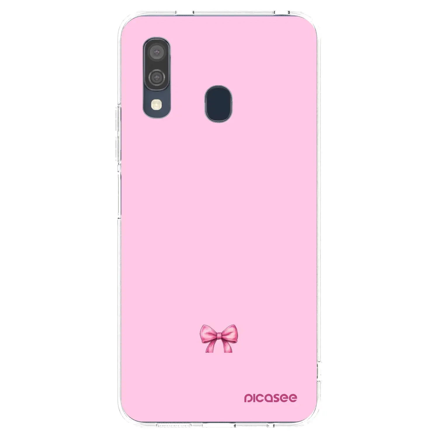 Silikonový průhledný obal pro Samsung Galaxy A40 A405F - Blush bow