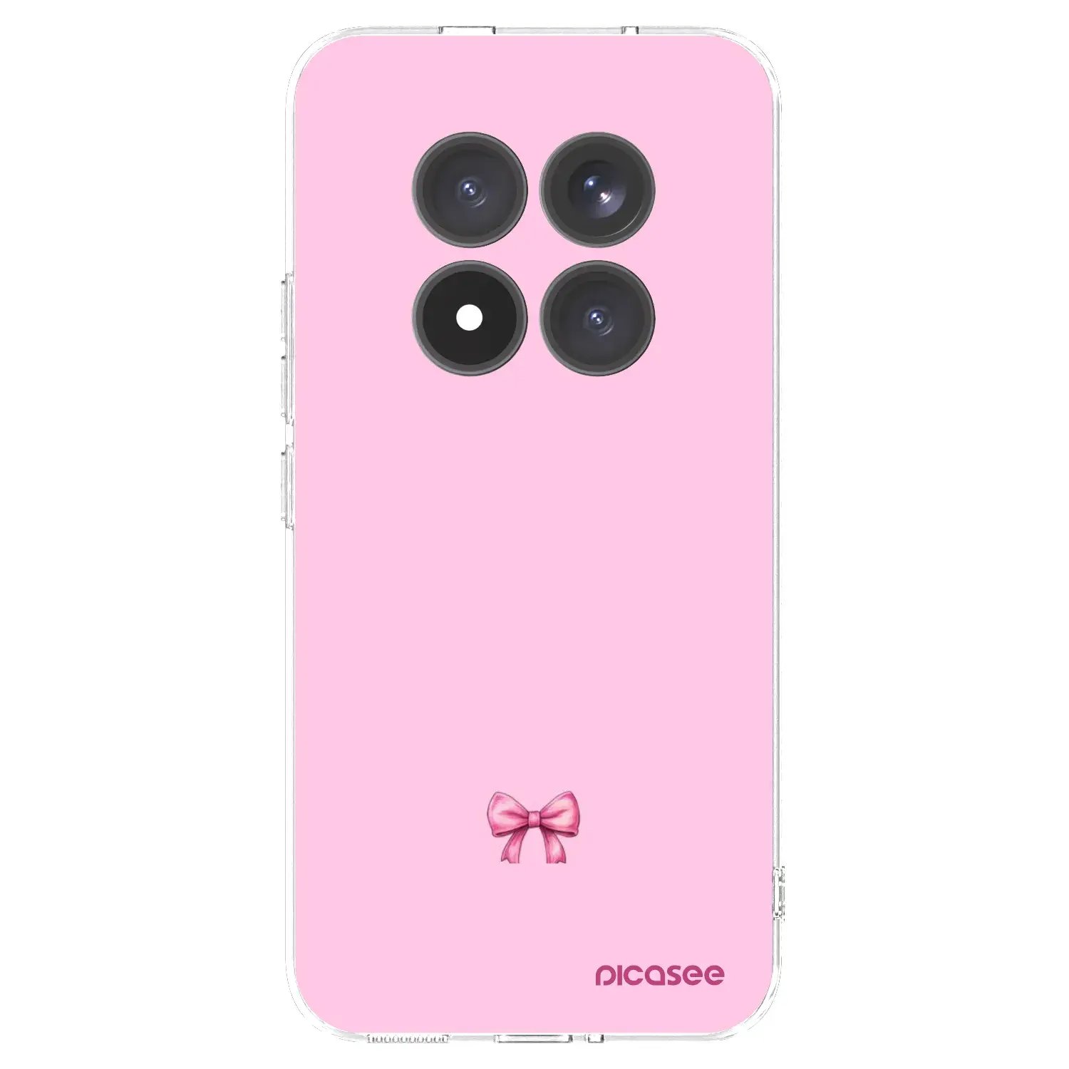 Silikonový průhledný obal pro Xiaomi Redmi Note 15 Pro+ - Blush bow