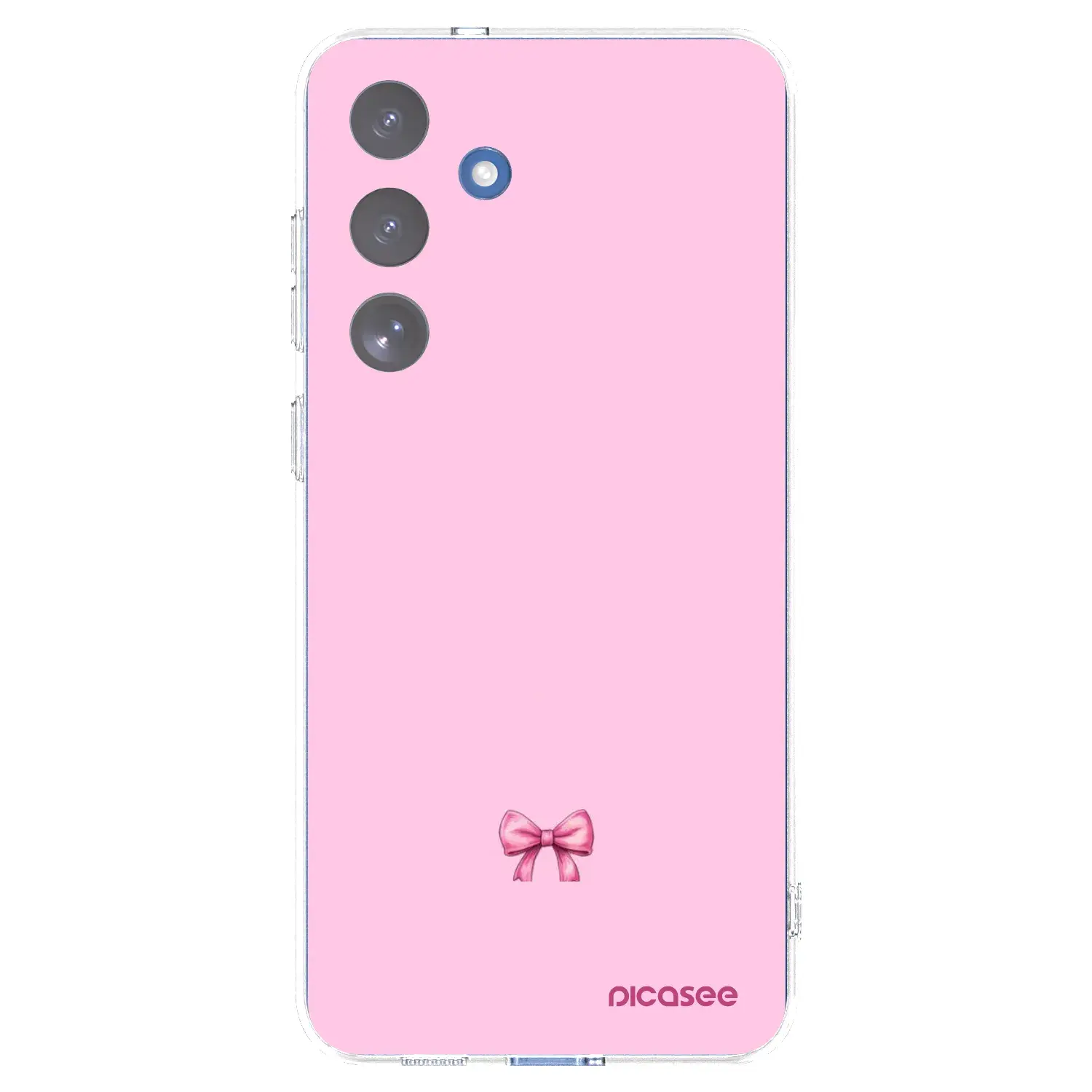 Silikonový průhledný obal pro Samsung Galaxy S25 FE 5G - Blush bow
