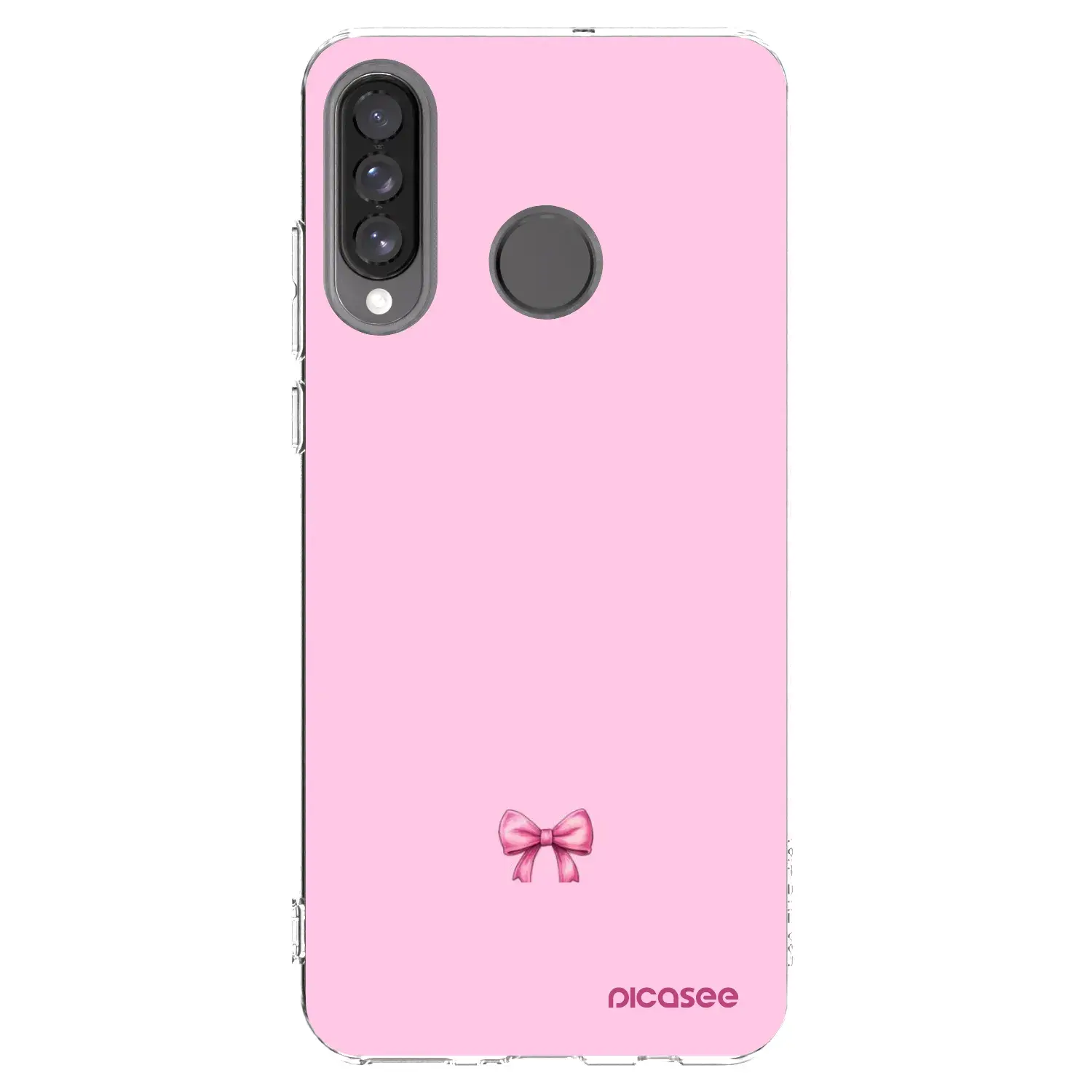 Silikonový průhledný obal pro Huawei P30 Lite - Blush bow