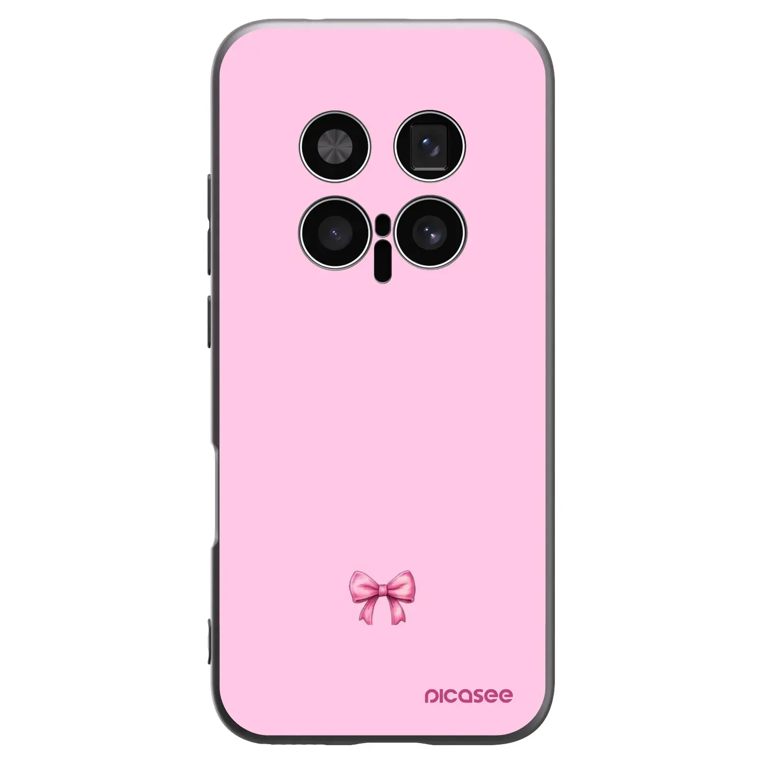 Silikonový černý obal pro Honor Magic8 Pro 5G - Blush bow