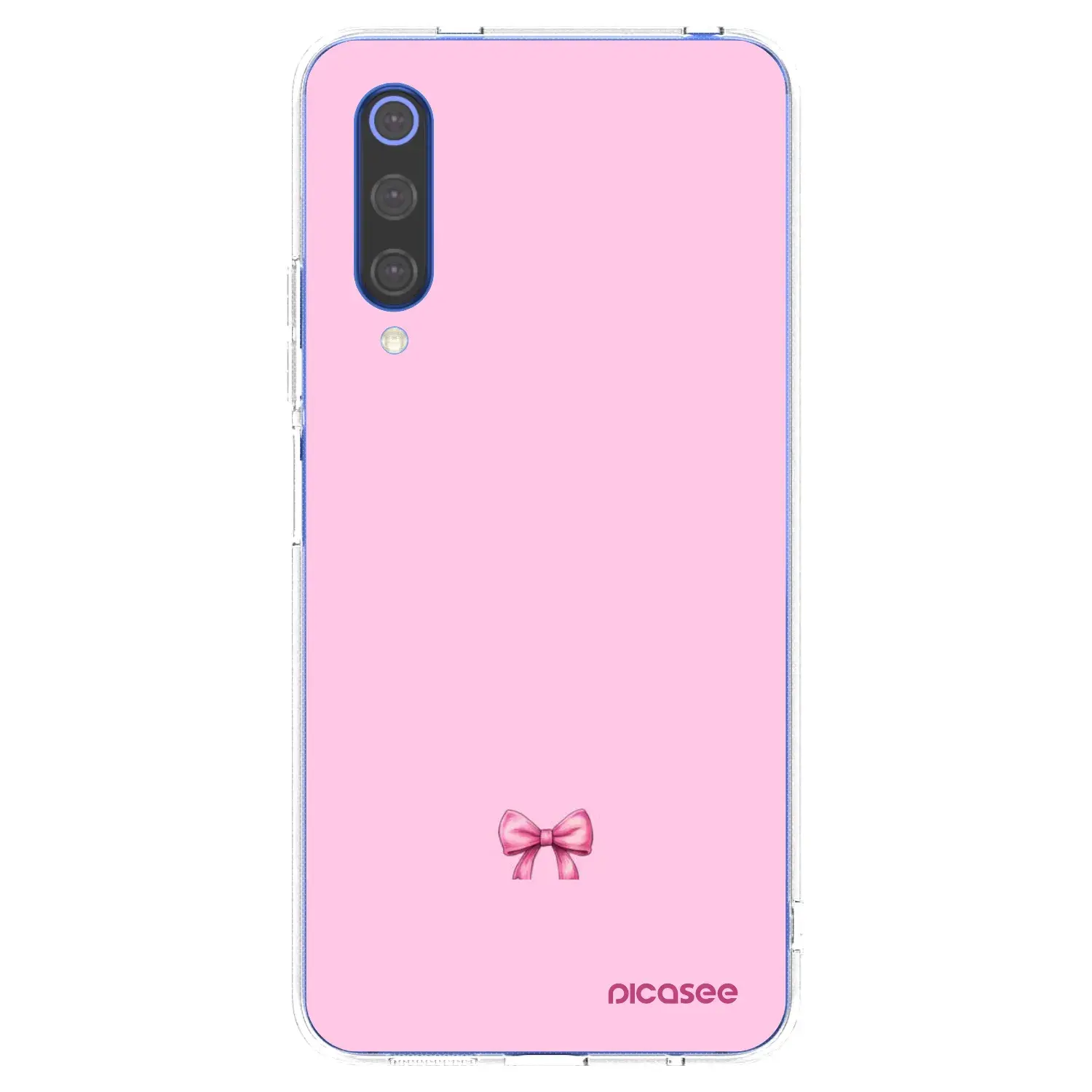 Silikonový průhledný obal pro Xiaomi Mi 9 SE - Blush bow
