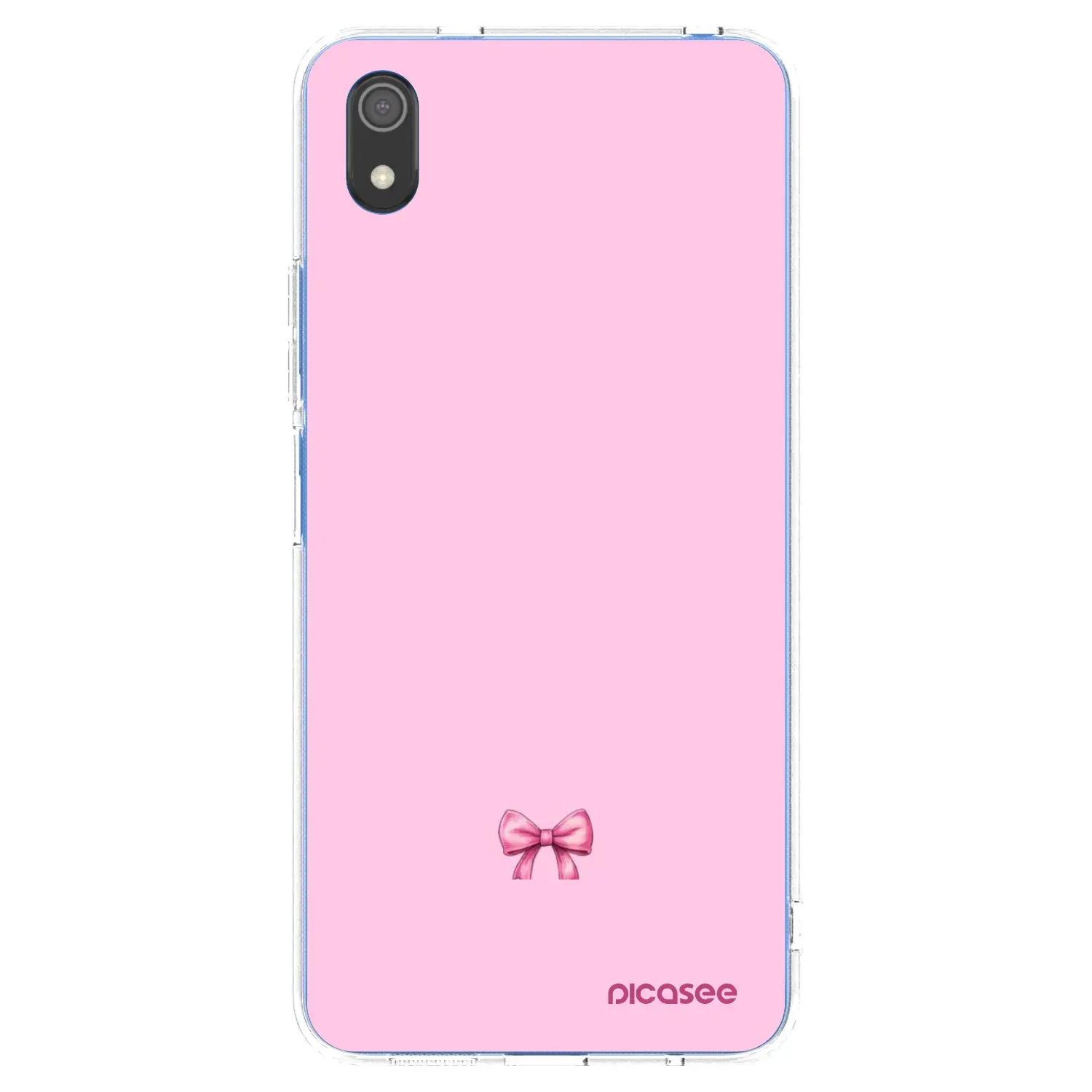 Silikonový průhledný obal pro Xiaomi Redmi 7A - Blush bow