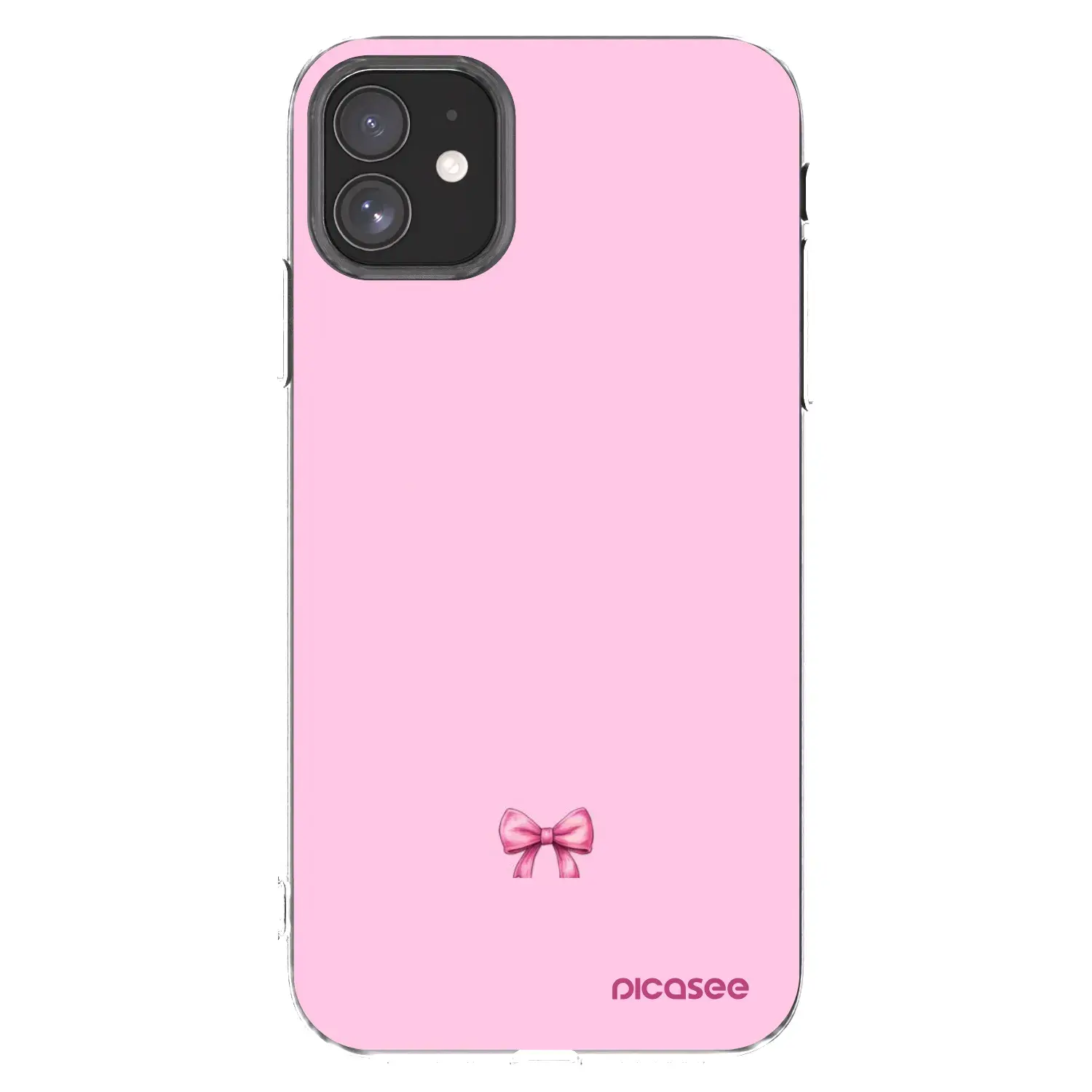 Silikonový průhledný obal pro Apple iPhone 11 - Blush bow