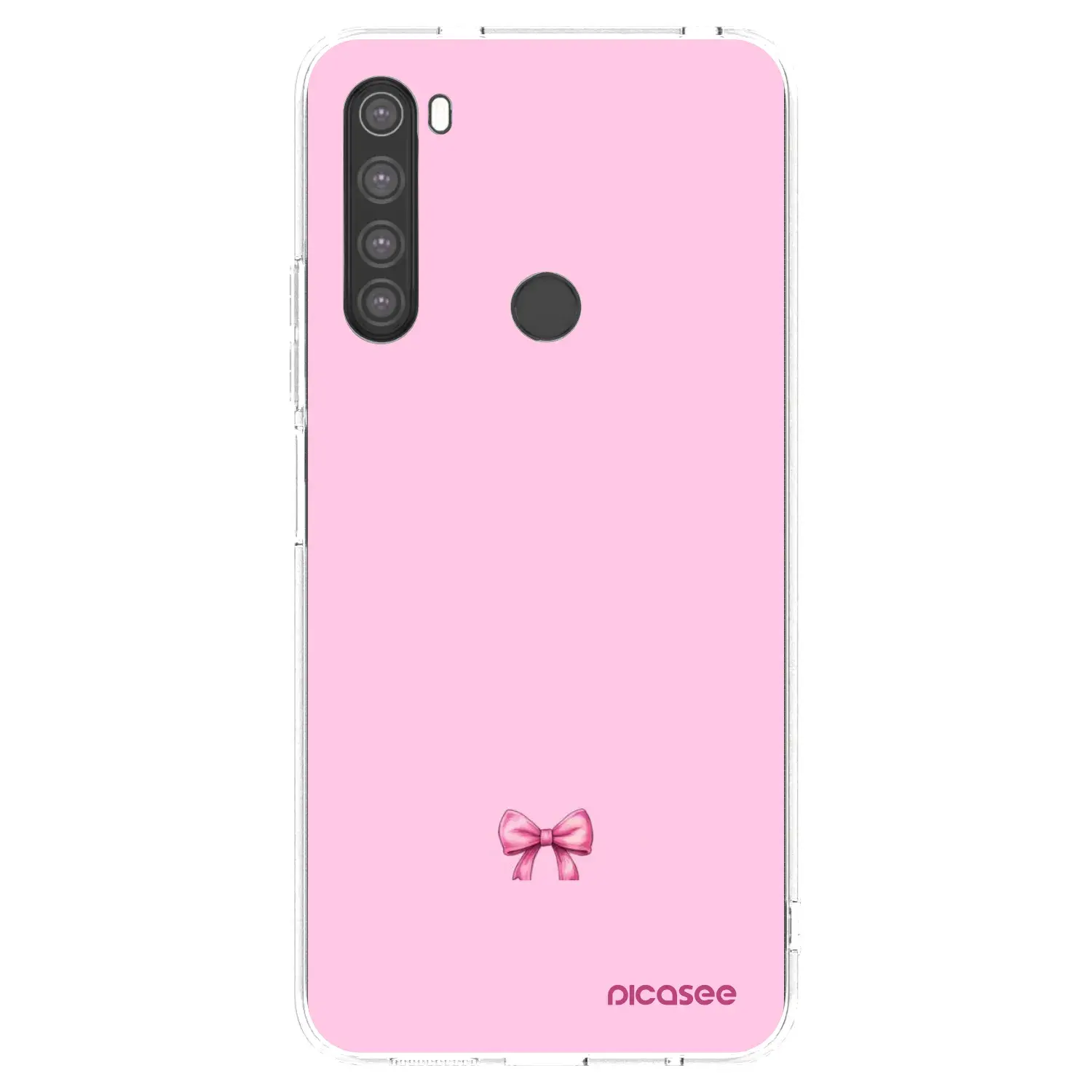 Silikonový průhledný obal pro Xiaomi Redmi Note 8 - Blush bow