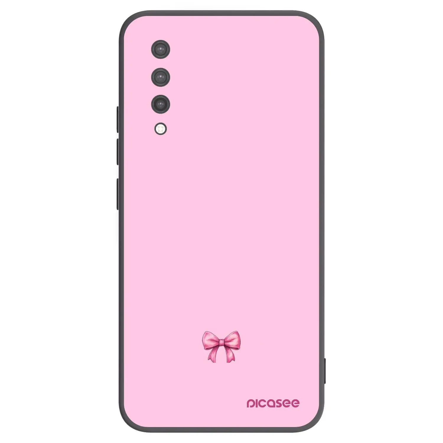 Silikonový černý obal pro Xiaomi Mi 9 Lite - Blush bow