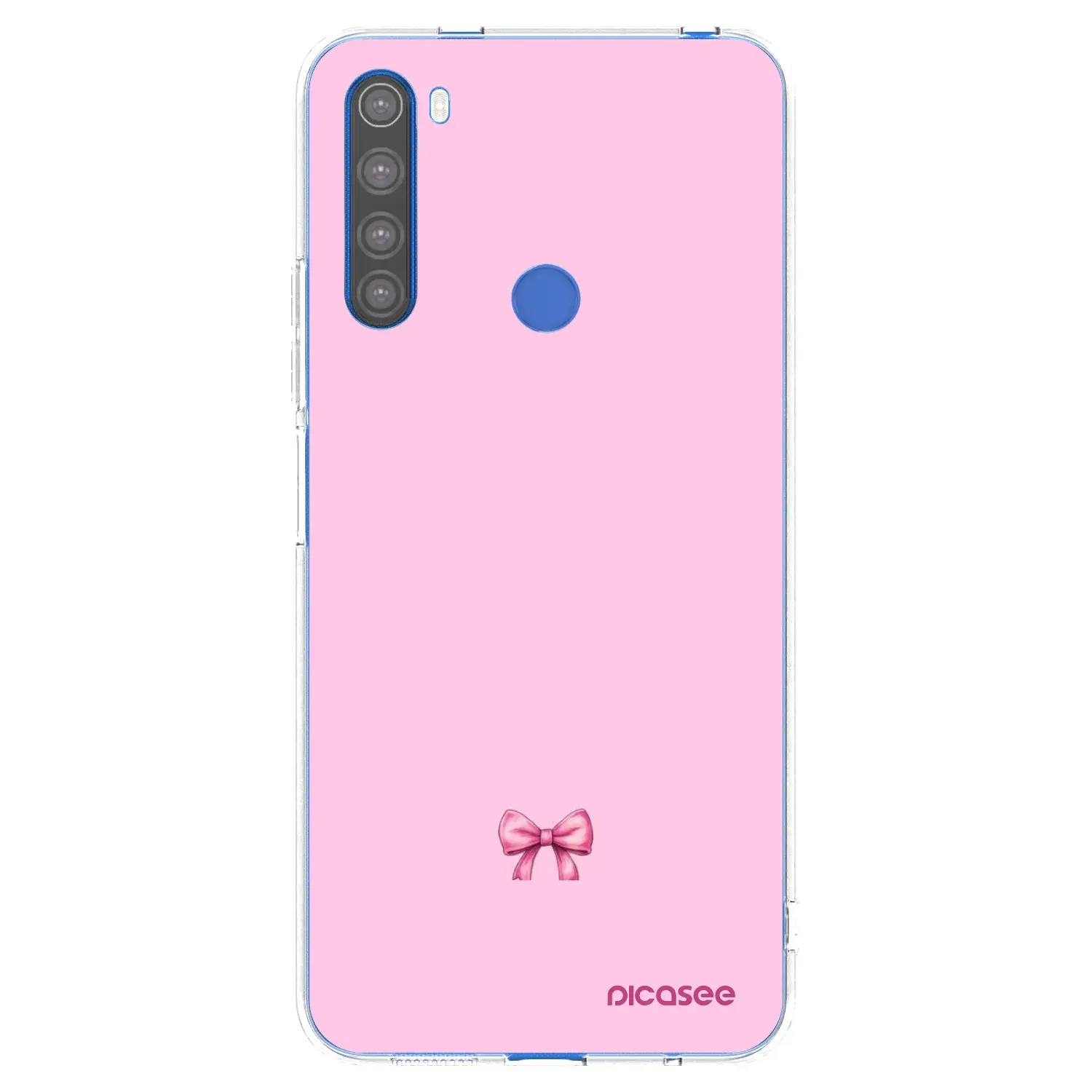 Silikonový průhledný obal pro Xiaomi Redmi Note 8T - Blush bow