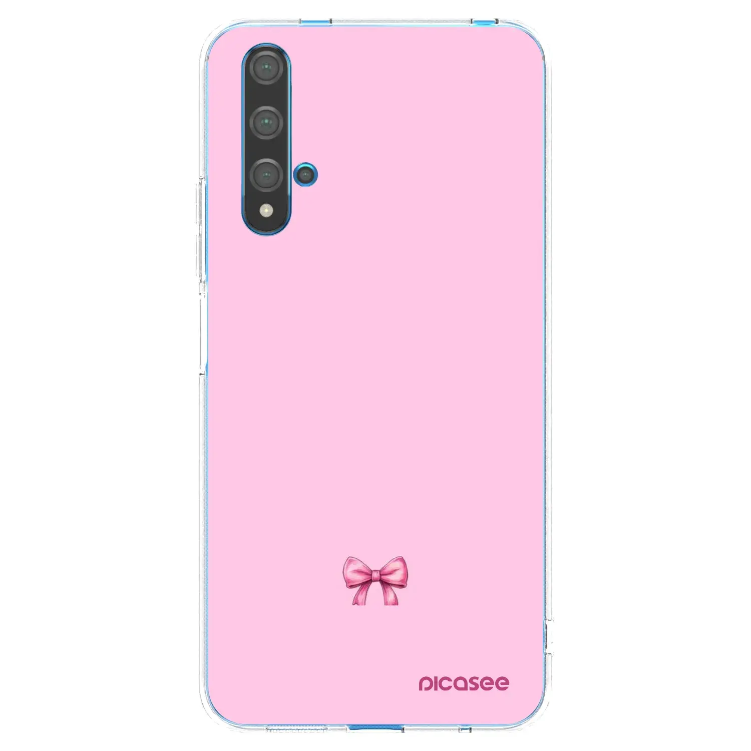 Silikonový průhledný obal pro Huawei Nova 5T - Blush bow