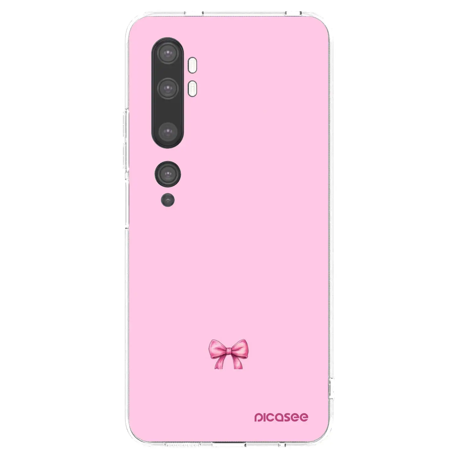 Silikonový průhledný obal pro Xiaomi Mi Note 10 (Pro) - Blush bow