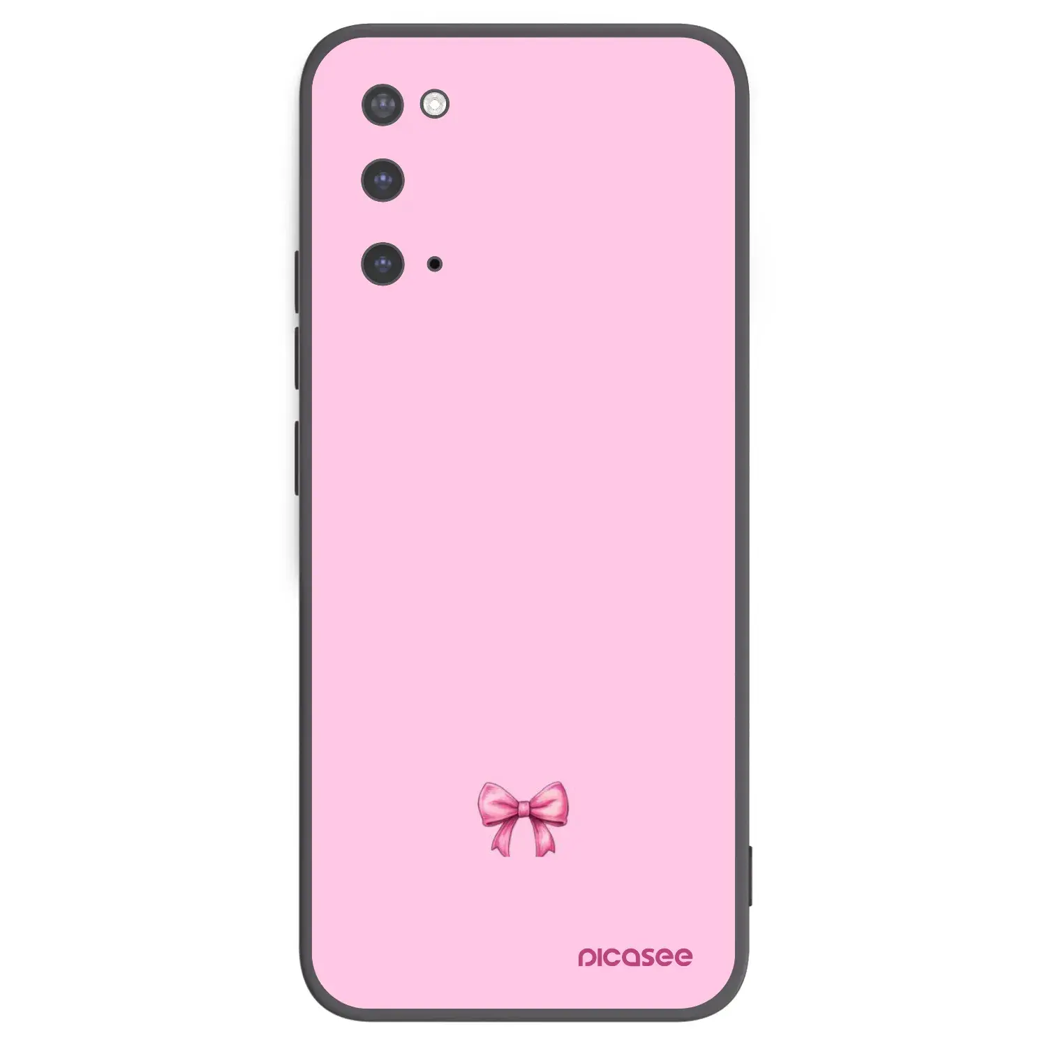 Silikonový černý obal pro Samsung Galaxy S20 G980F - Blush bow