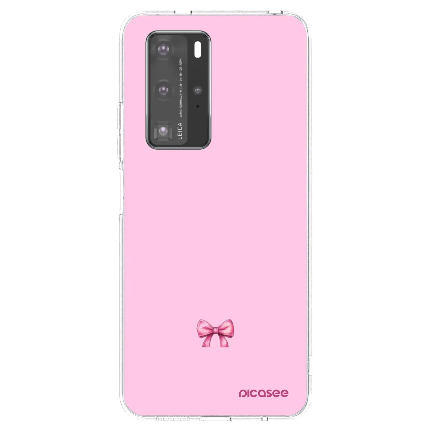 Silikonový průhledný obal pro Huawei P40 Pro - Blush bow
