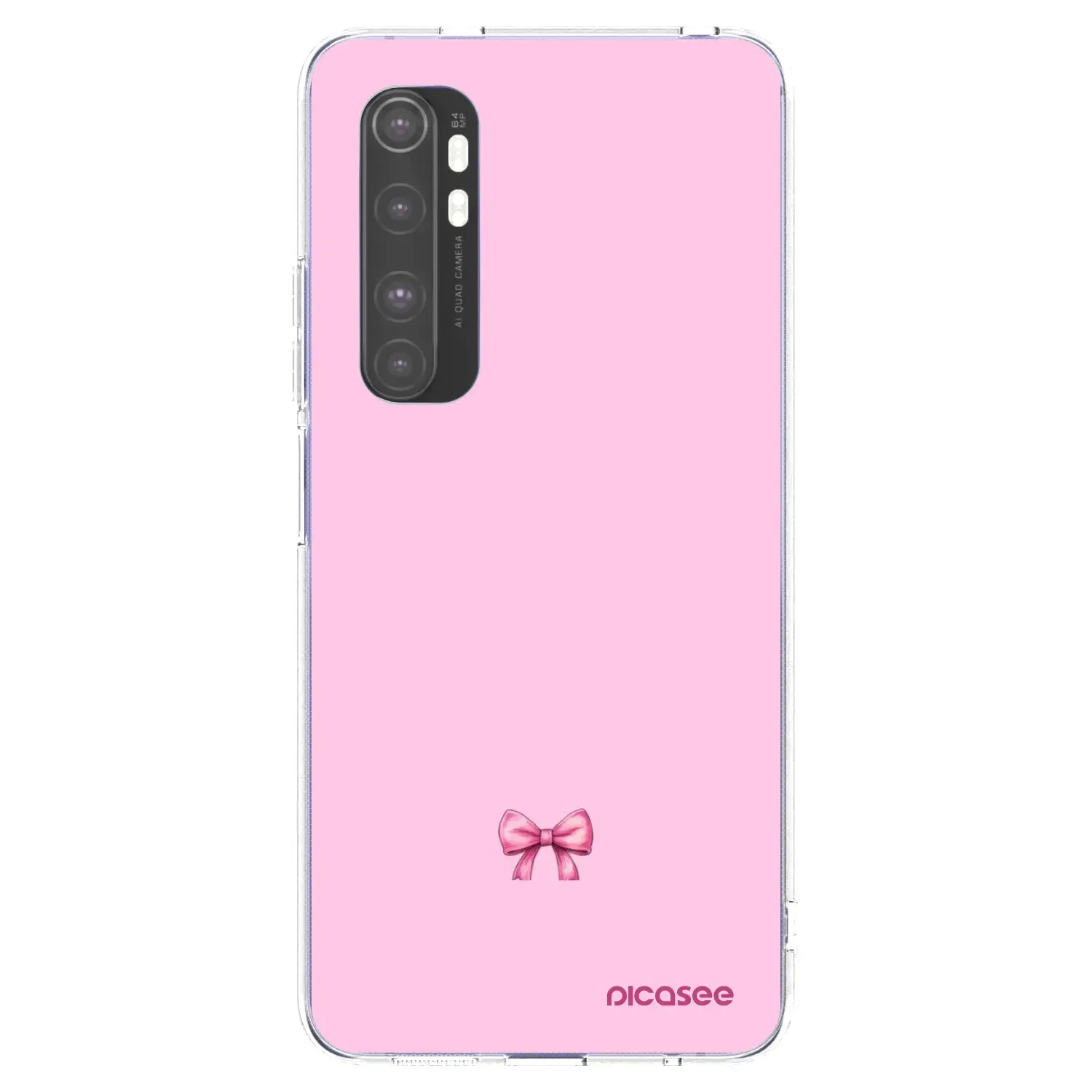 Silikonový průhledný obal pro Xiaomi Mi Note 10 Lite - Blush bow
