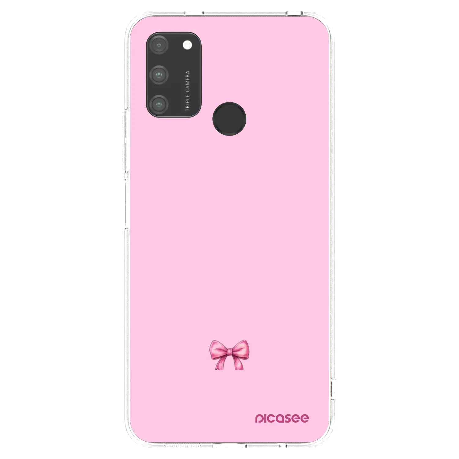 Silikonový průhledný obal pro Honor 9A - Blush bow