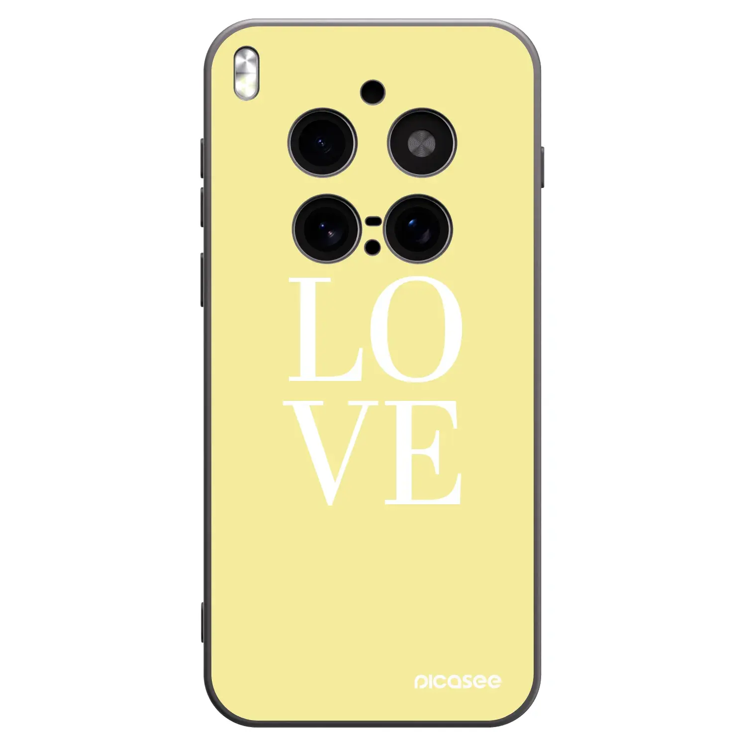 Silikonový černý obal pro Vivo X300 Pro - Love