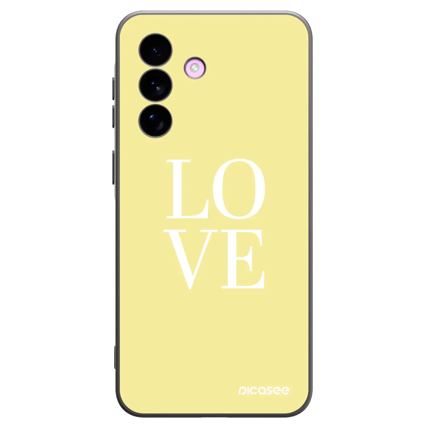 Silikonový černý obal pro Samsung Galaxy A57 5G - Love
