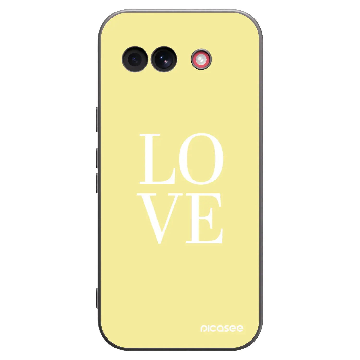 Silikonový černý obal pro Google Pixel 10a - Love