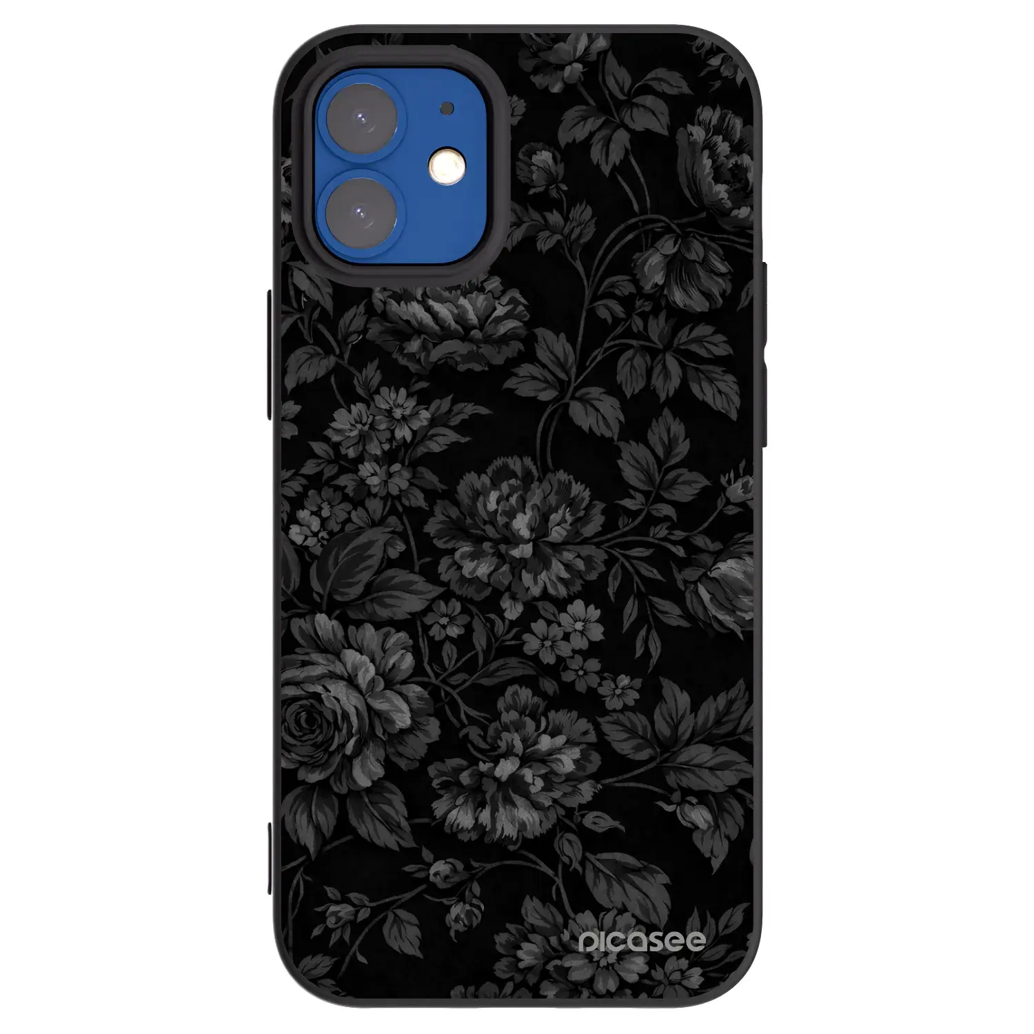 Silikonový černý obal pro Apple iPhone 12 mini - Dark Romance