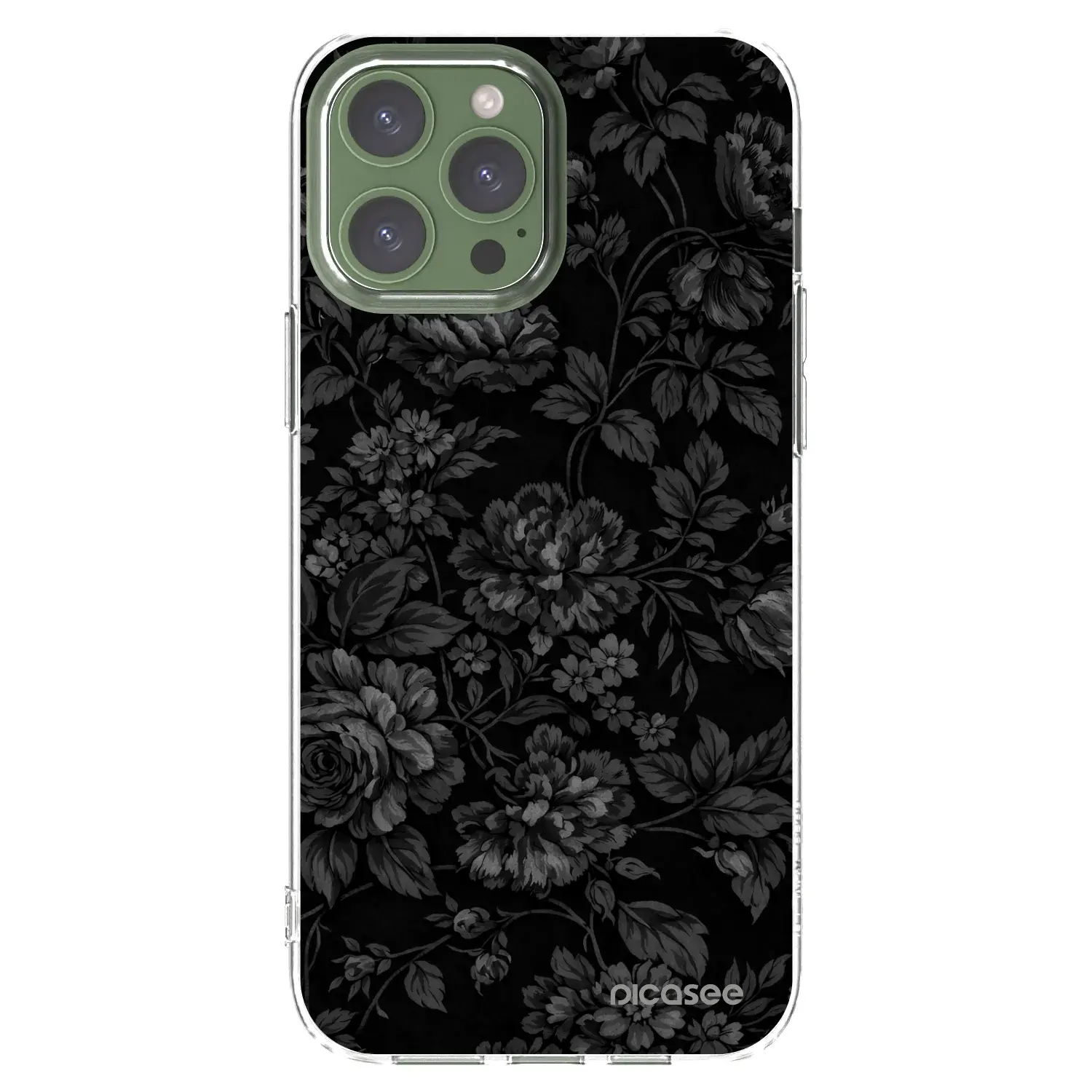 Silikonový průhledný obal pro Apple iPhone 13 Pro Max - Dark Romance
