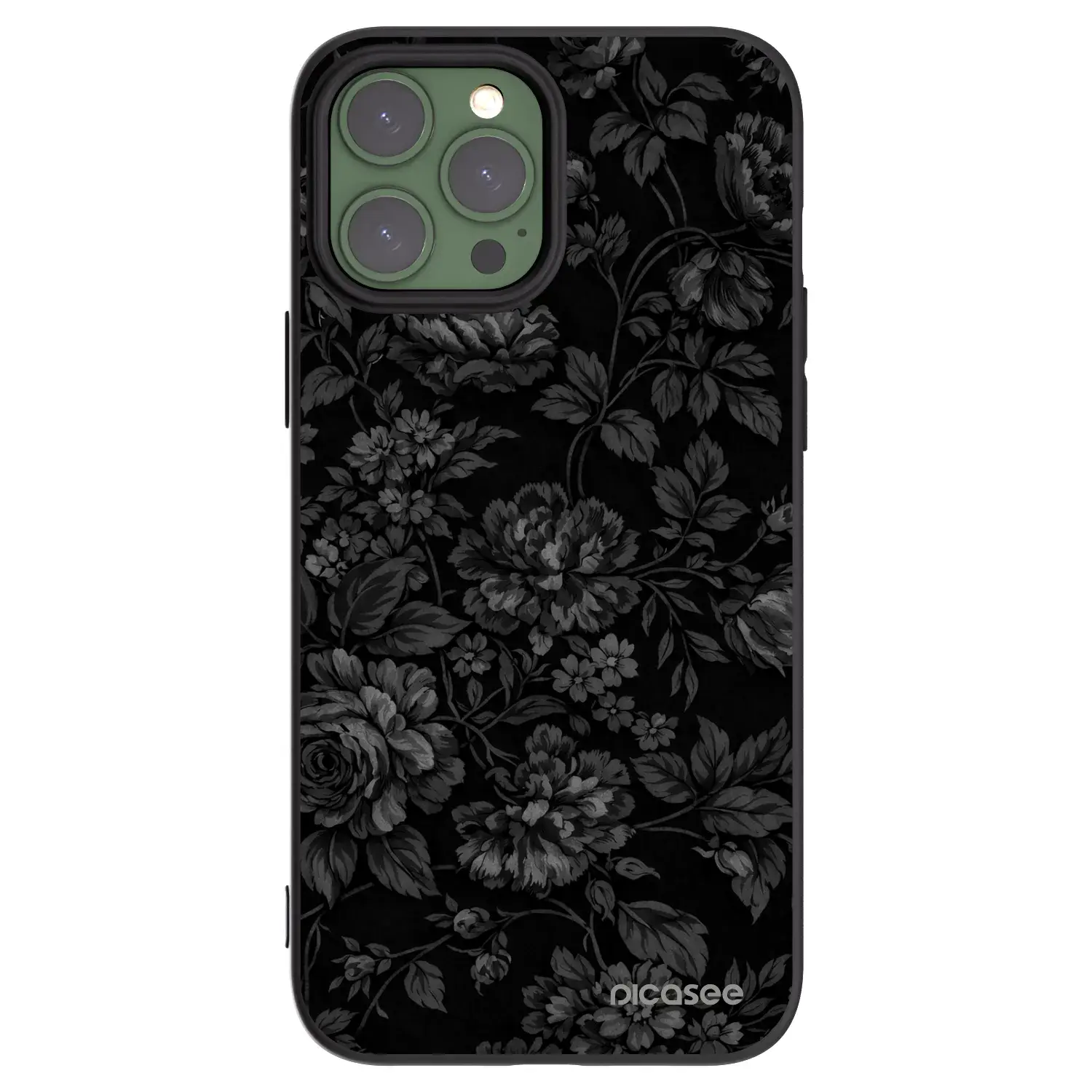 Silikonový černý obal pro Apple iPhone 13 Pro Max - Dark Romance