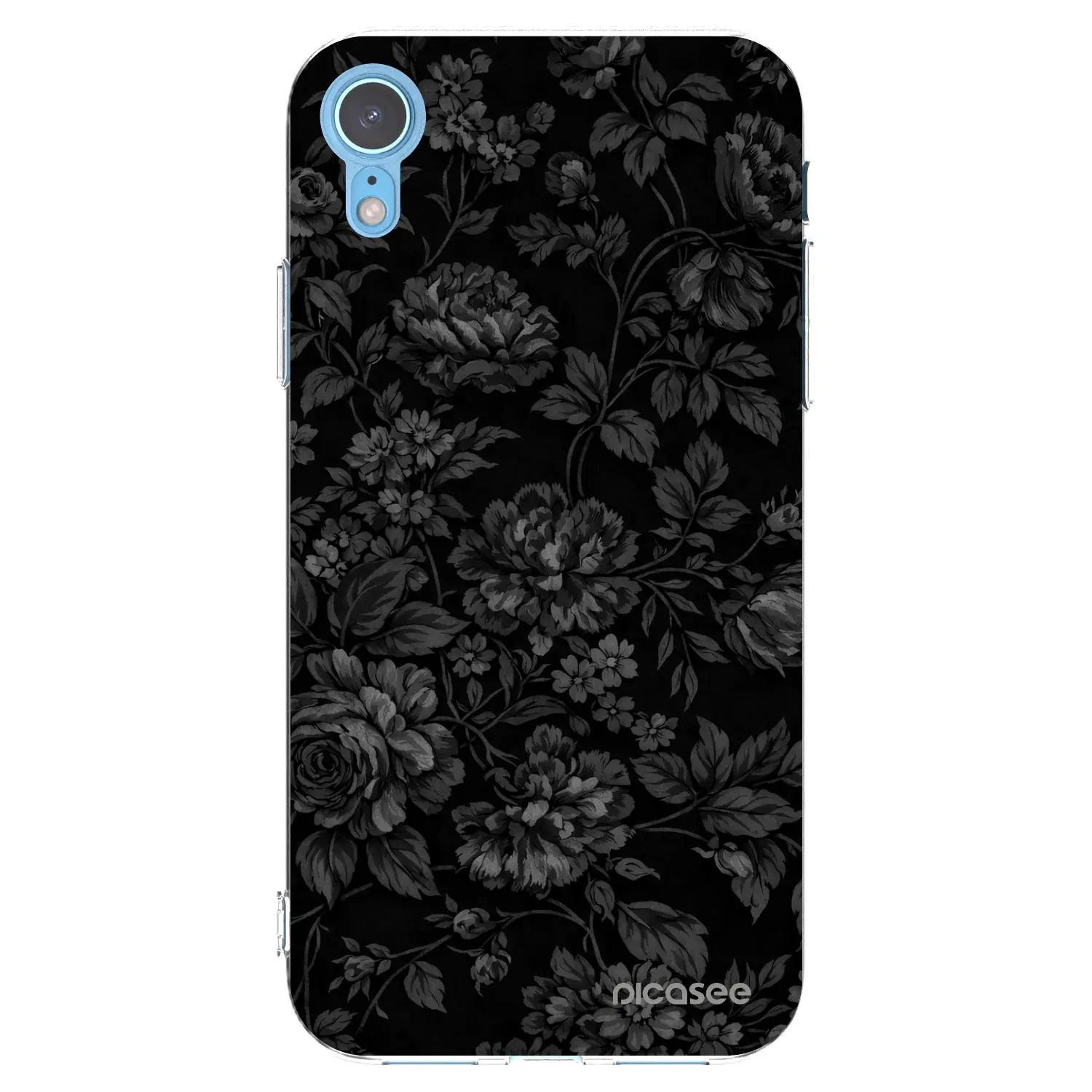 Silikonový průhledný obal pro Apple iPhone XR - Dark Romance