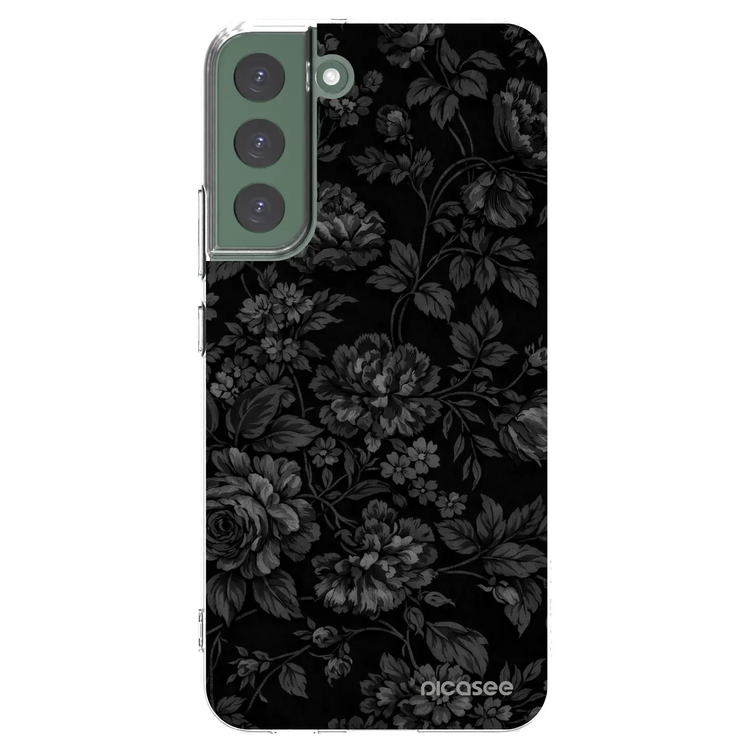 Silikonový průhledný obal pro Samsung Galaxy S22+ 5G - Dark Romance