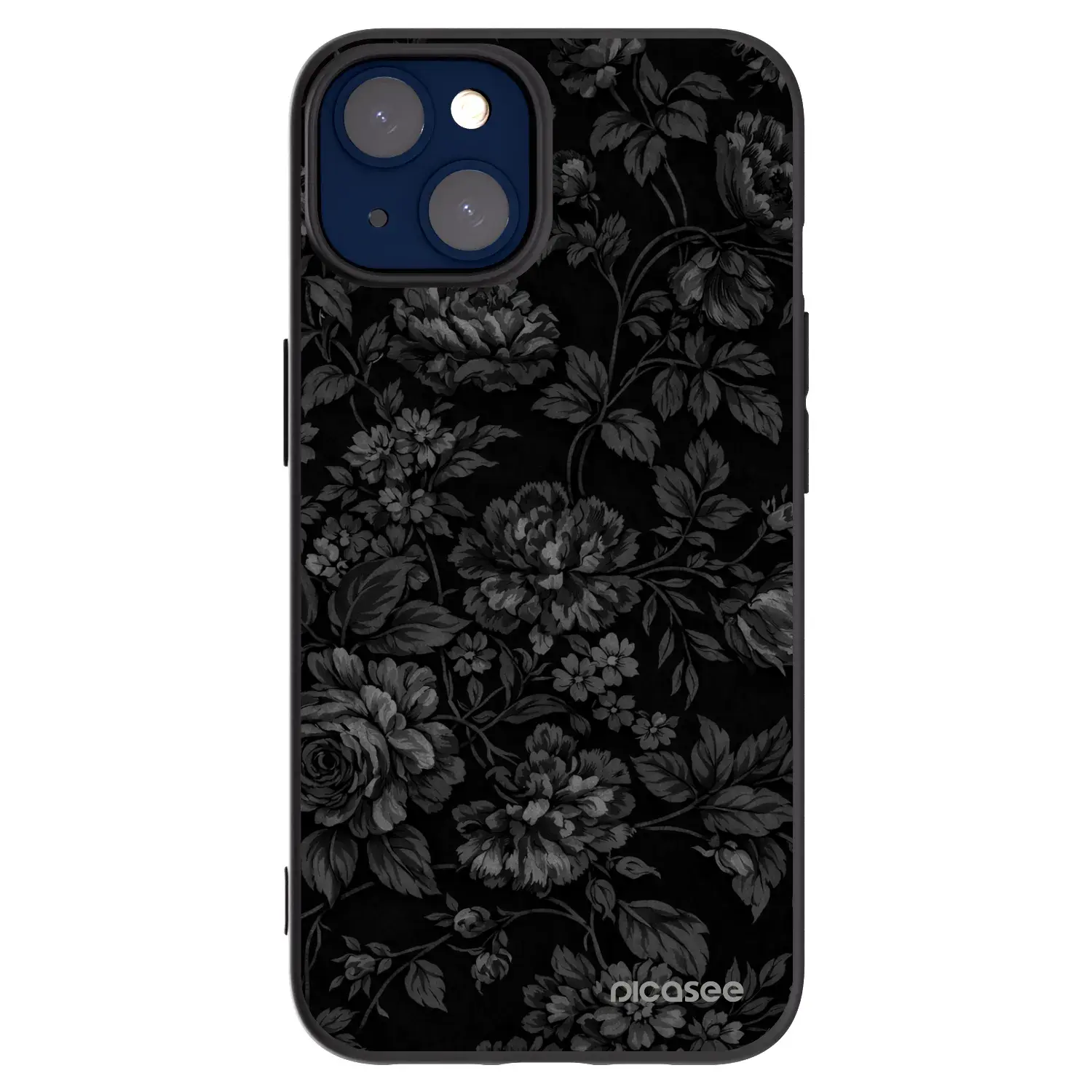 Silikonový černý obal pro Apple iPhone 14 - Dark Romance