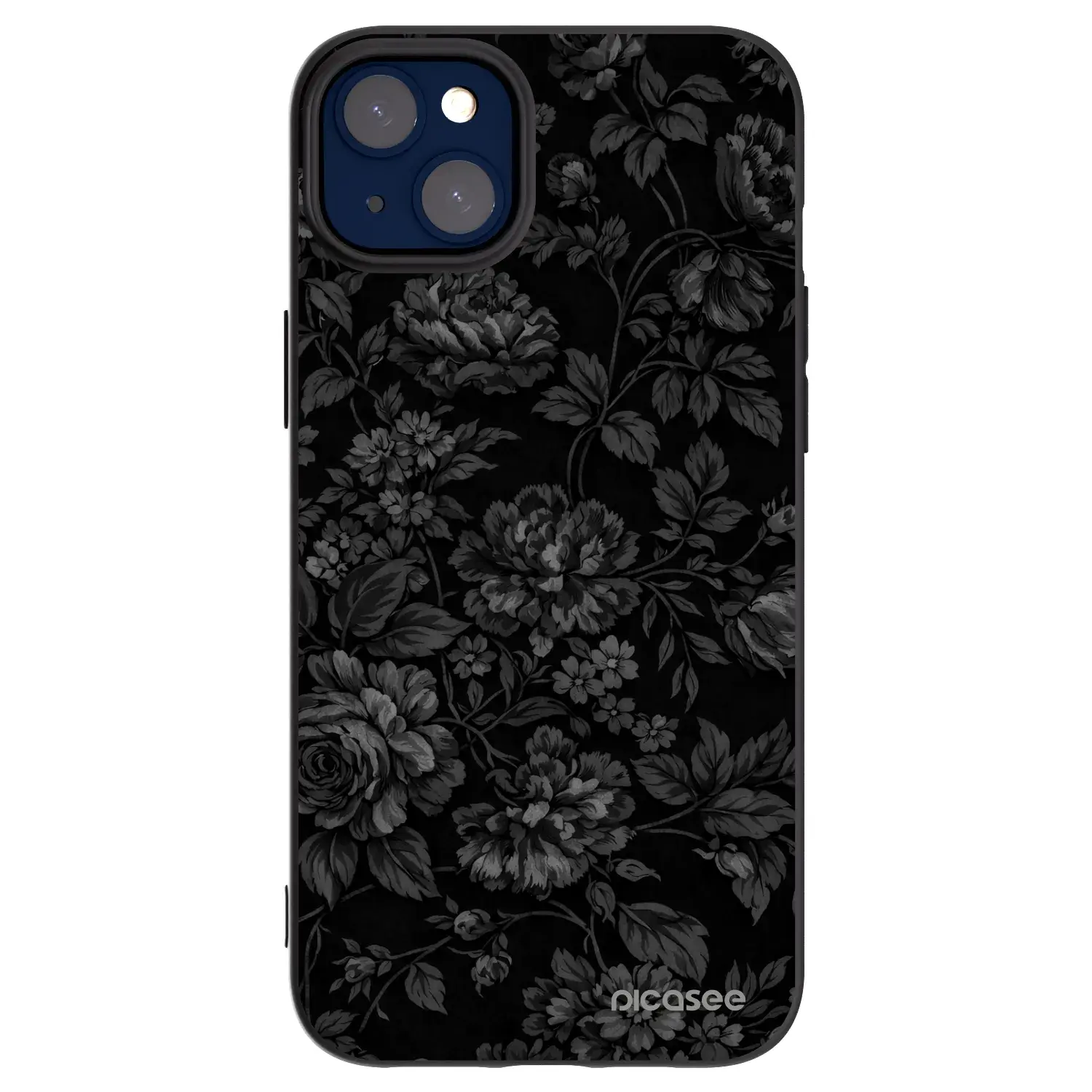 Silikonový černý obal pro Apple iPhone 14 Plus - Dark Romance