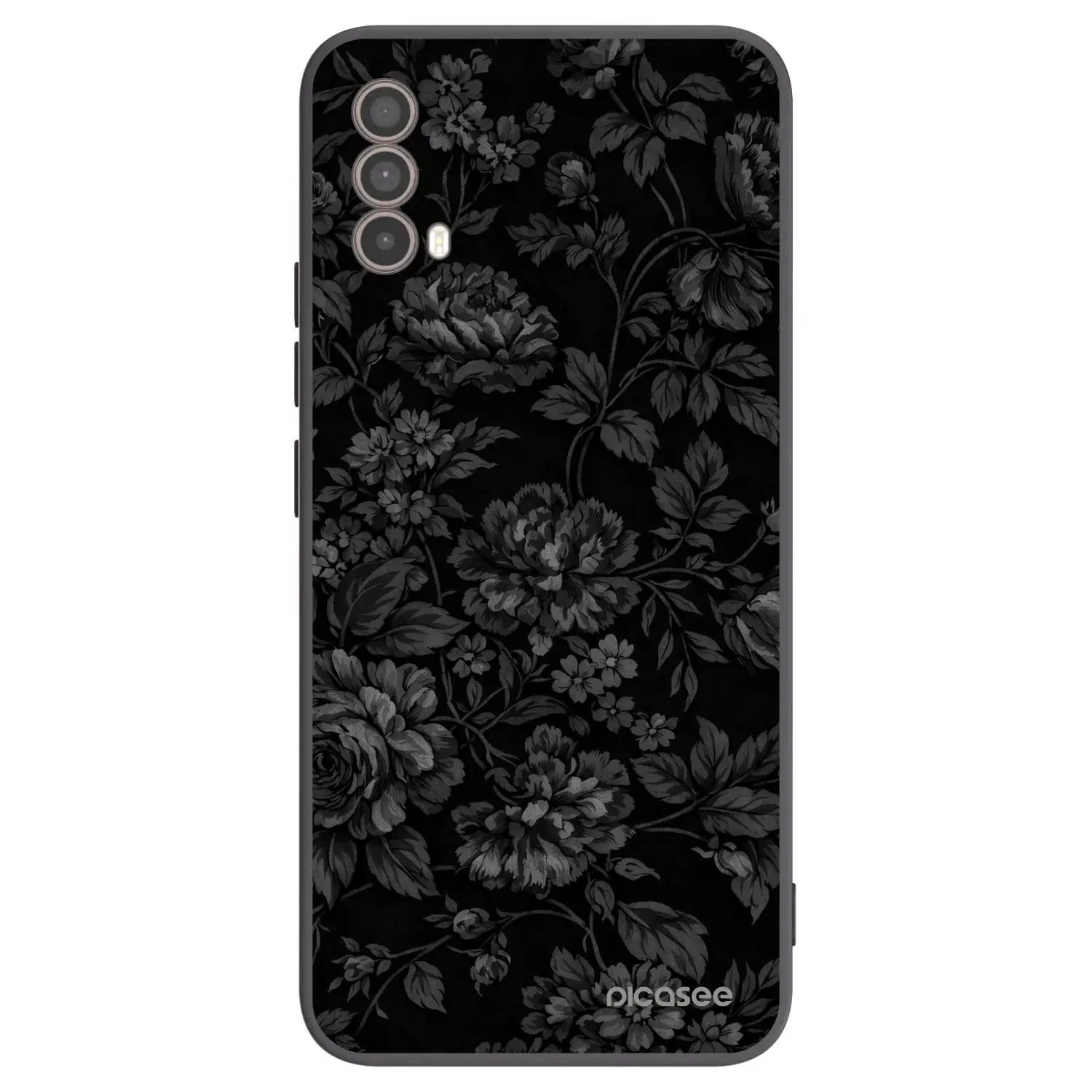 Silikonový černý obal pro Motorola Moto E40 - Dark Romance