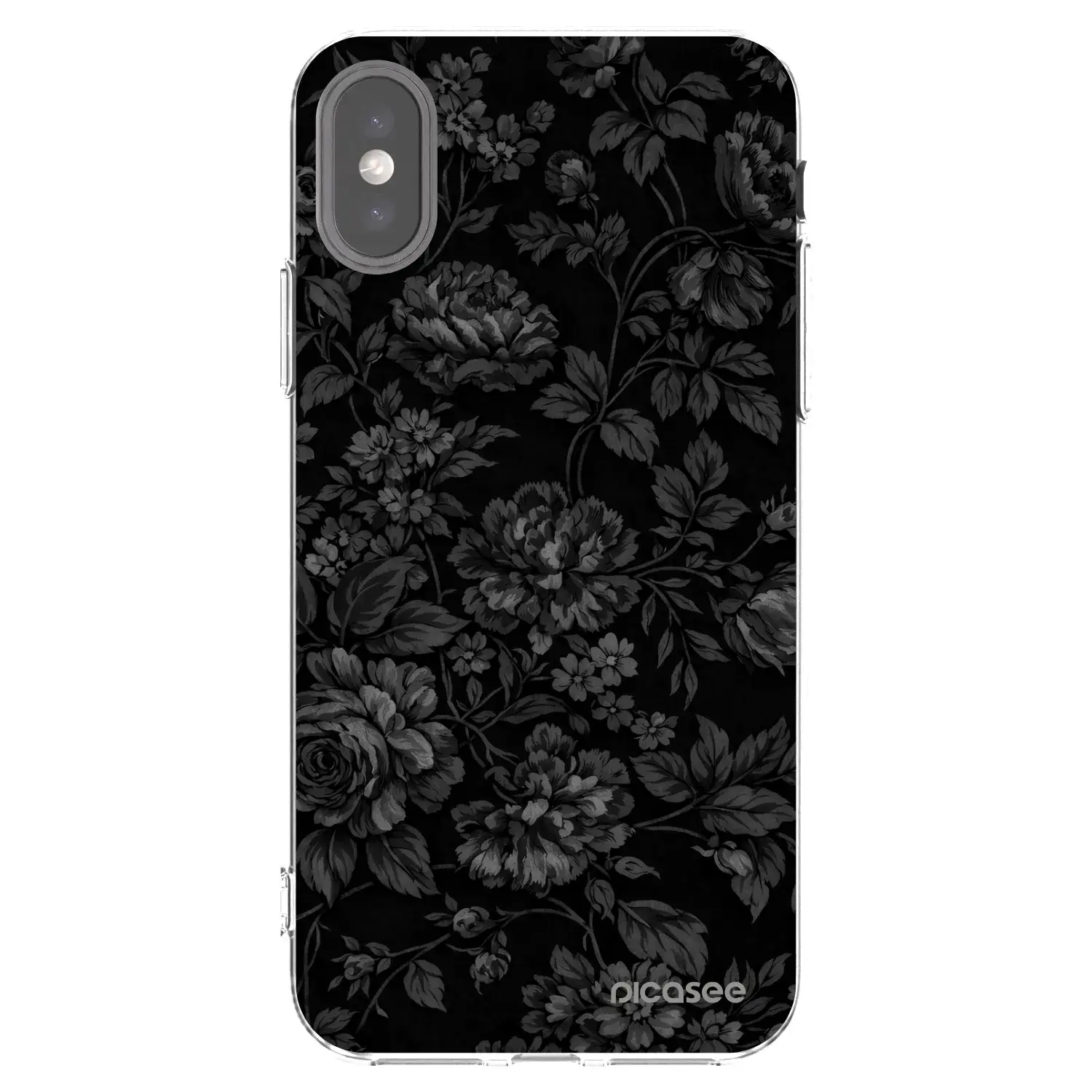 Silikonový průhledný obal pro Apple iPhone X/XS - Dark Romance