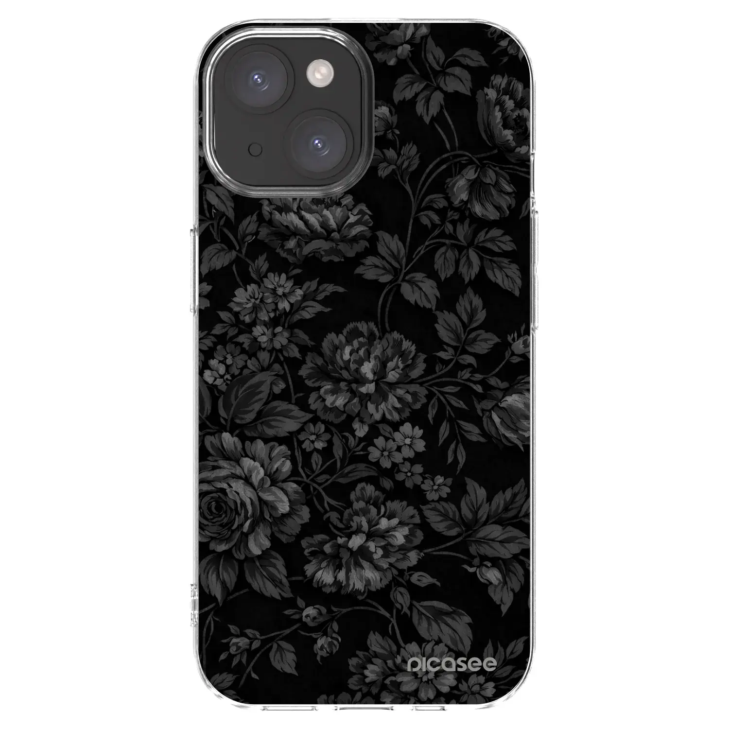 Silikonový průhledný obal pro Apple iPhone 15 - Dark Romance