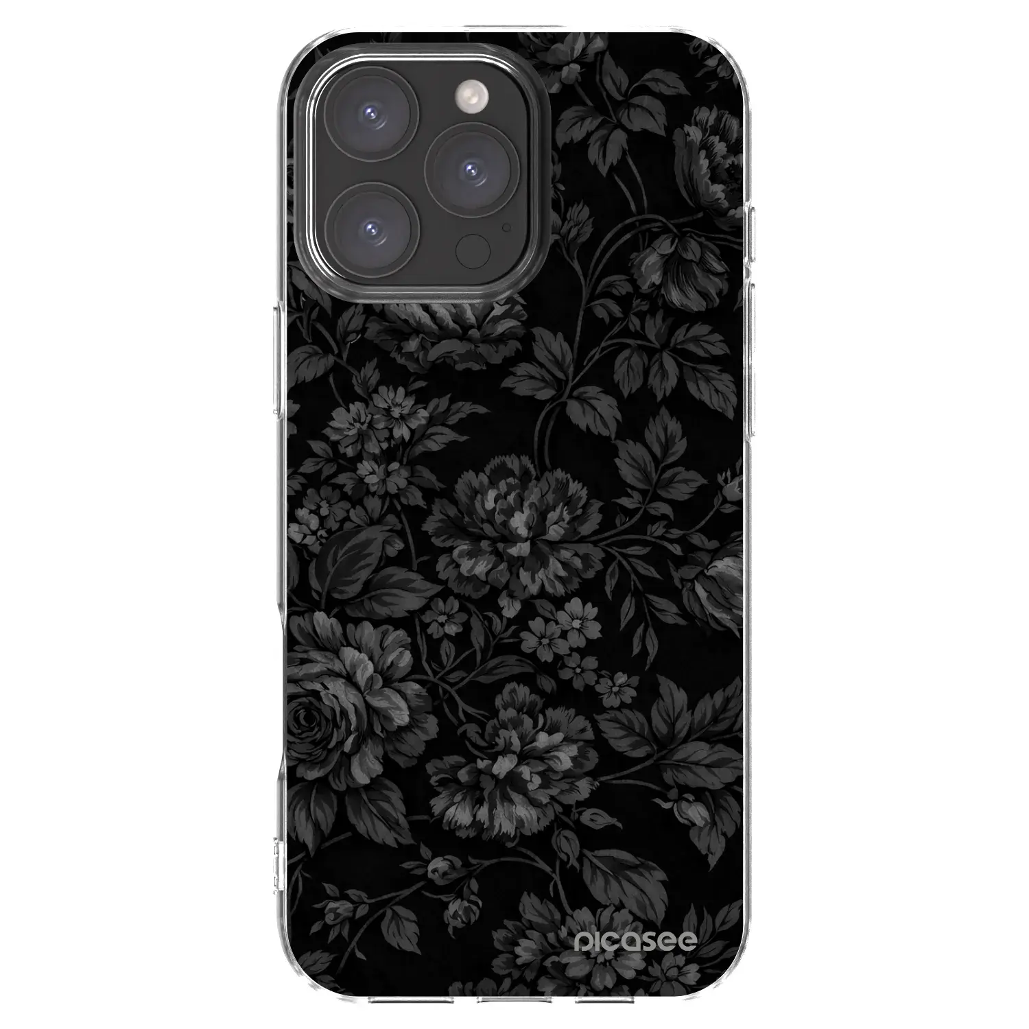 Silikonový průhledný obal pro Apple iPhone 16 Pro Max - Dark Romance