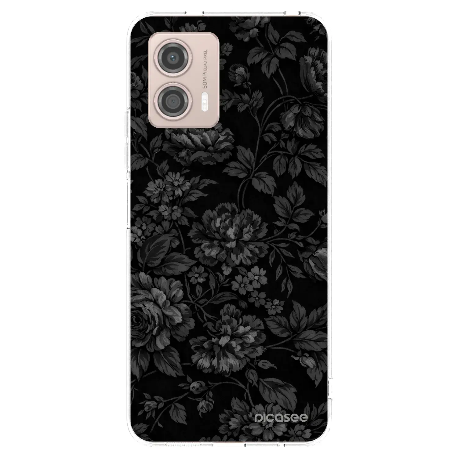 Silikonový průhledný obal pro Motorola Moto G53 5G - Dark Romance