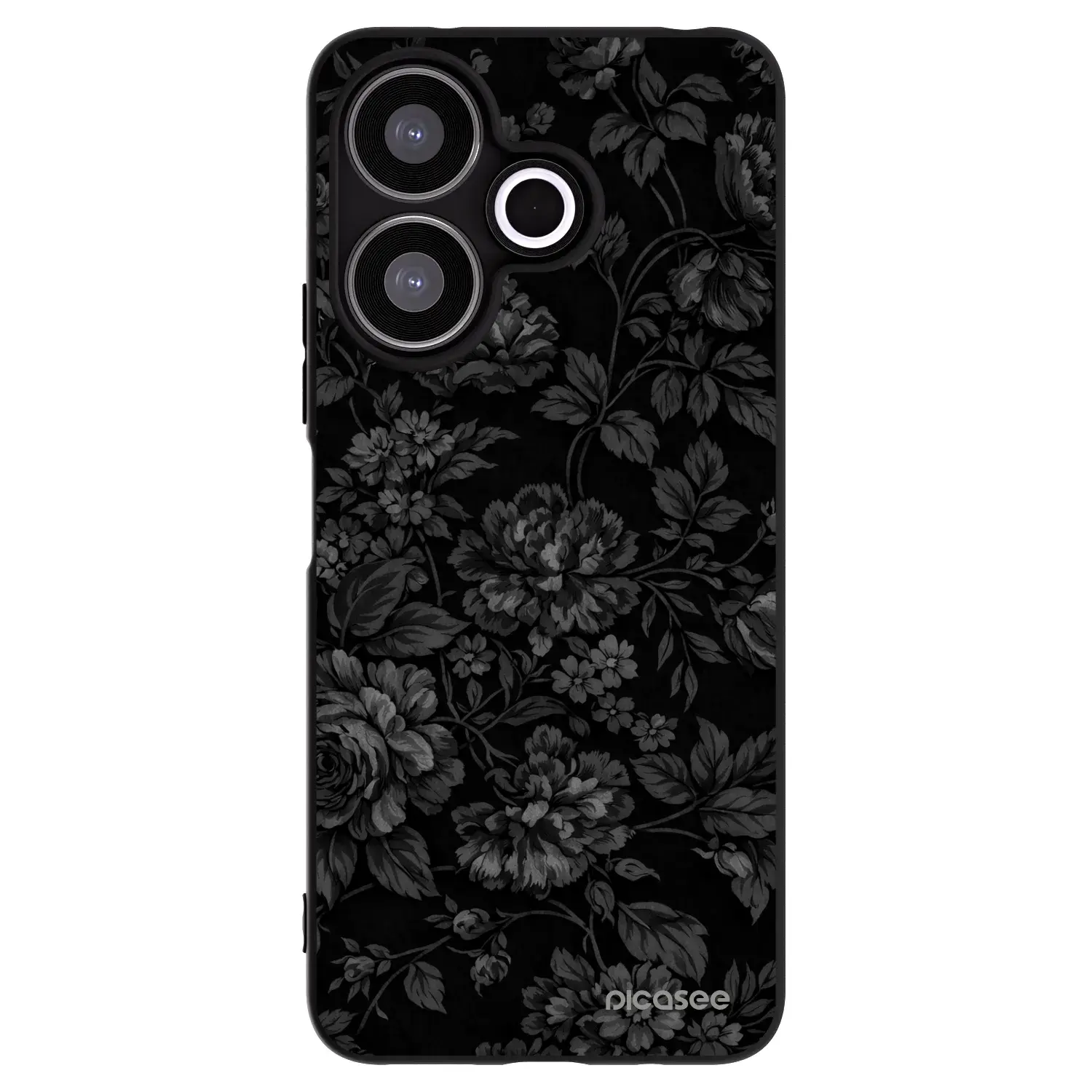 Silikonový černý obal pro Xiaomi Redmi 13 4G - Dark Romance