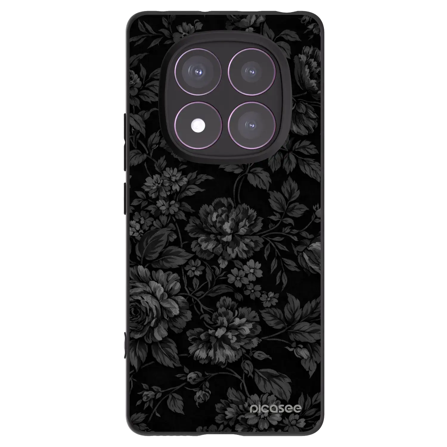 Silikonový černý obal pro Xiaomi Redmi Note 14 Pro 4G - Dark Romance