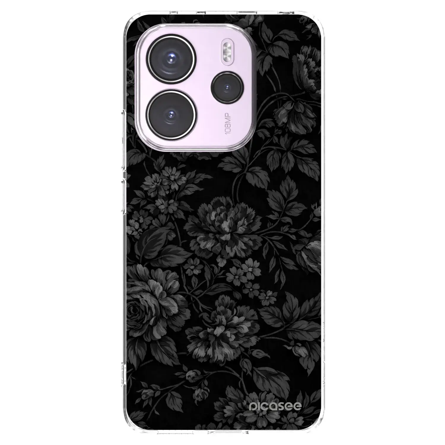 Silikonový průhledný obal pro Xiaomi Redmi Note 14 4G - Dark Romance
