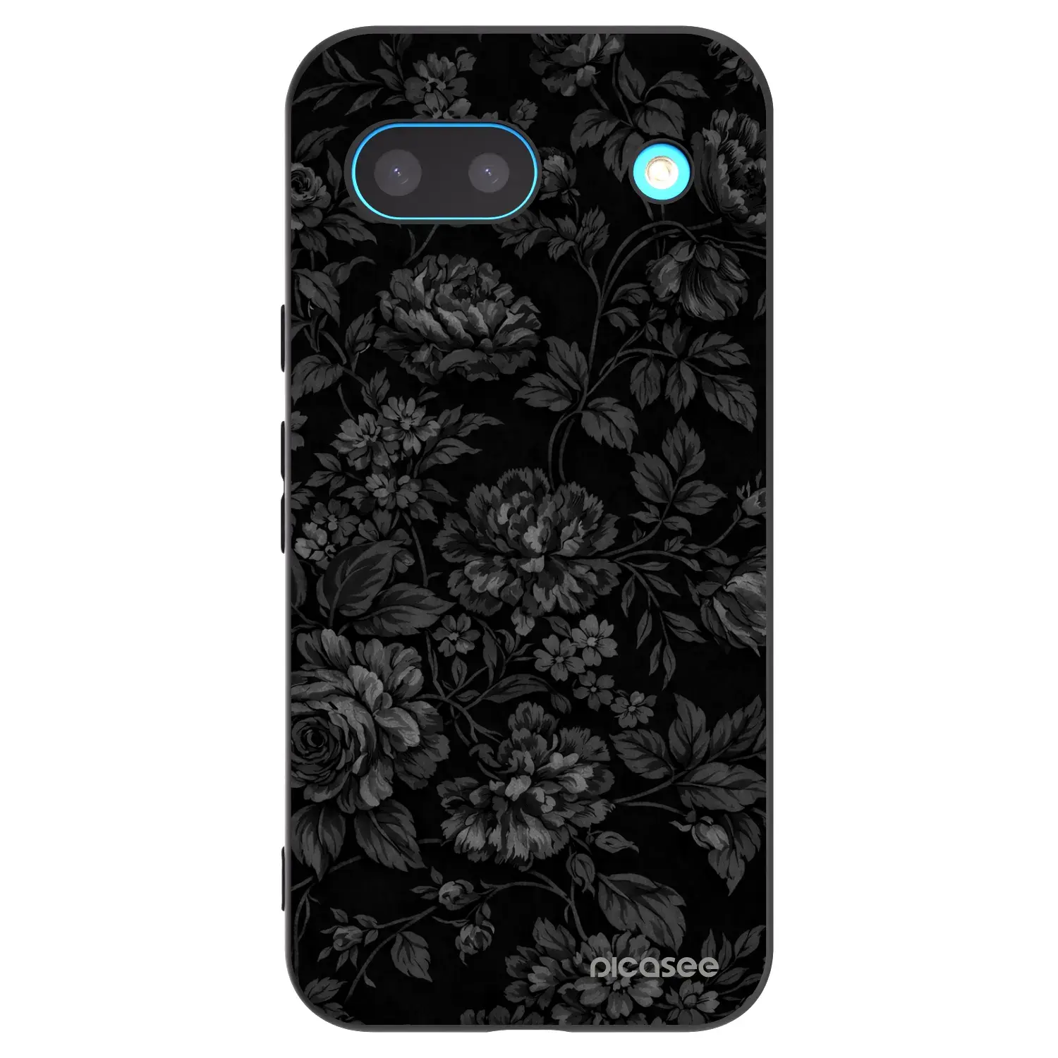 Silikonový černý obal pro Google Pixel 8a - Dark Romance