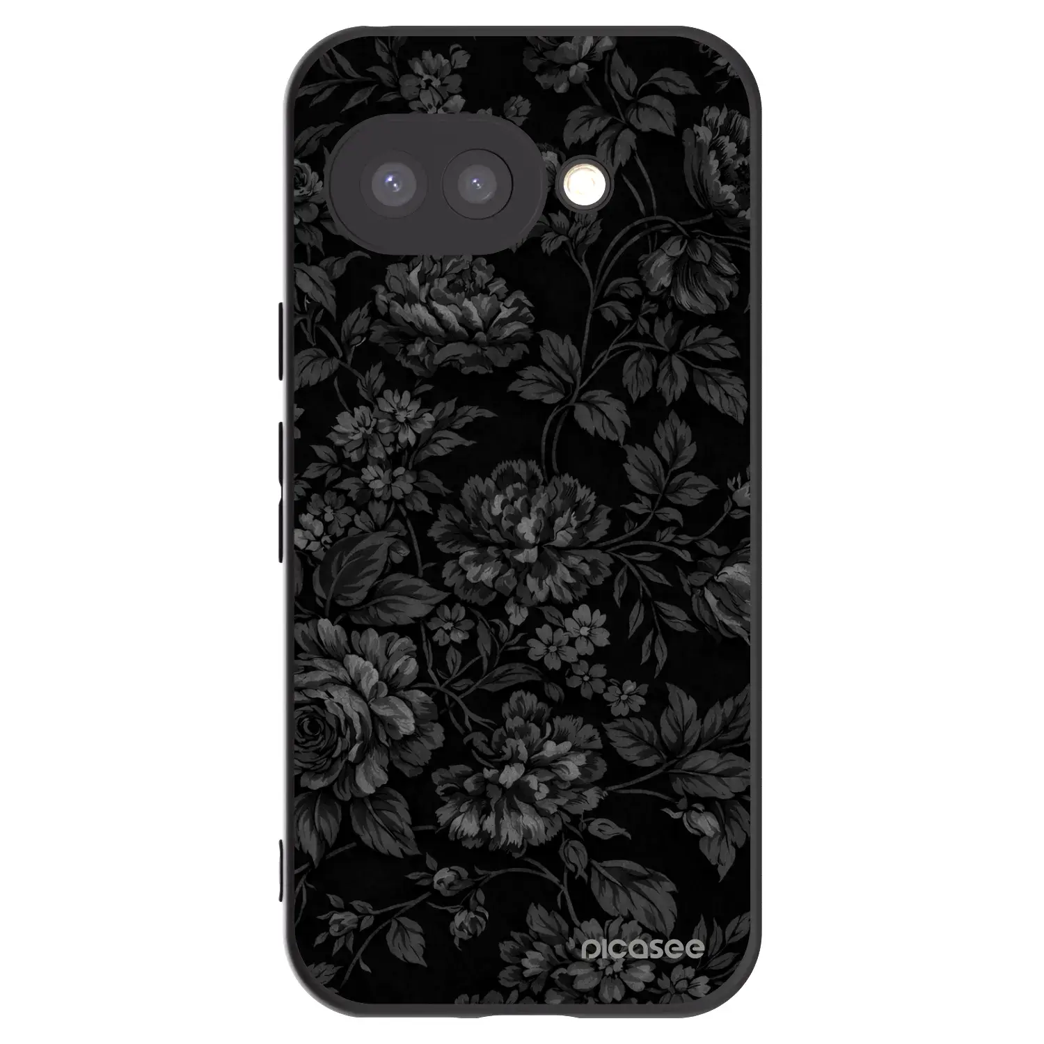 Silikonový černý obal pro Google Pixel 9a - Dark Romance