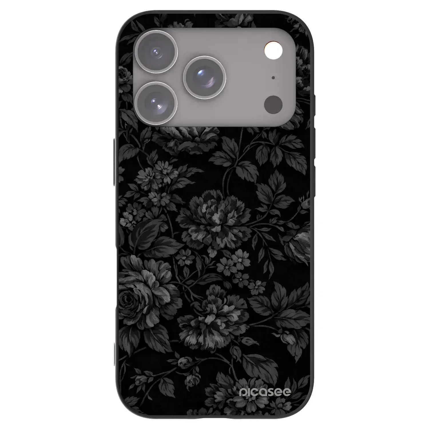 Silikonový černý obal pro Apple iPhone 17 Pro - Dark Romance