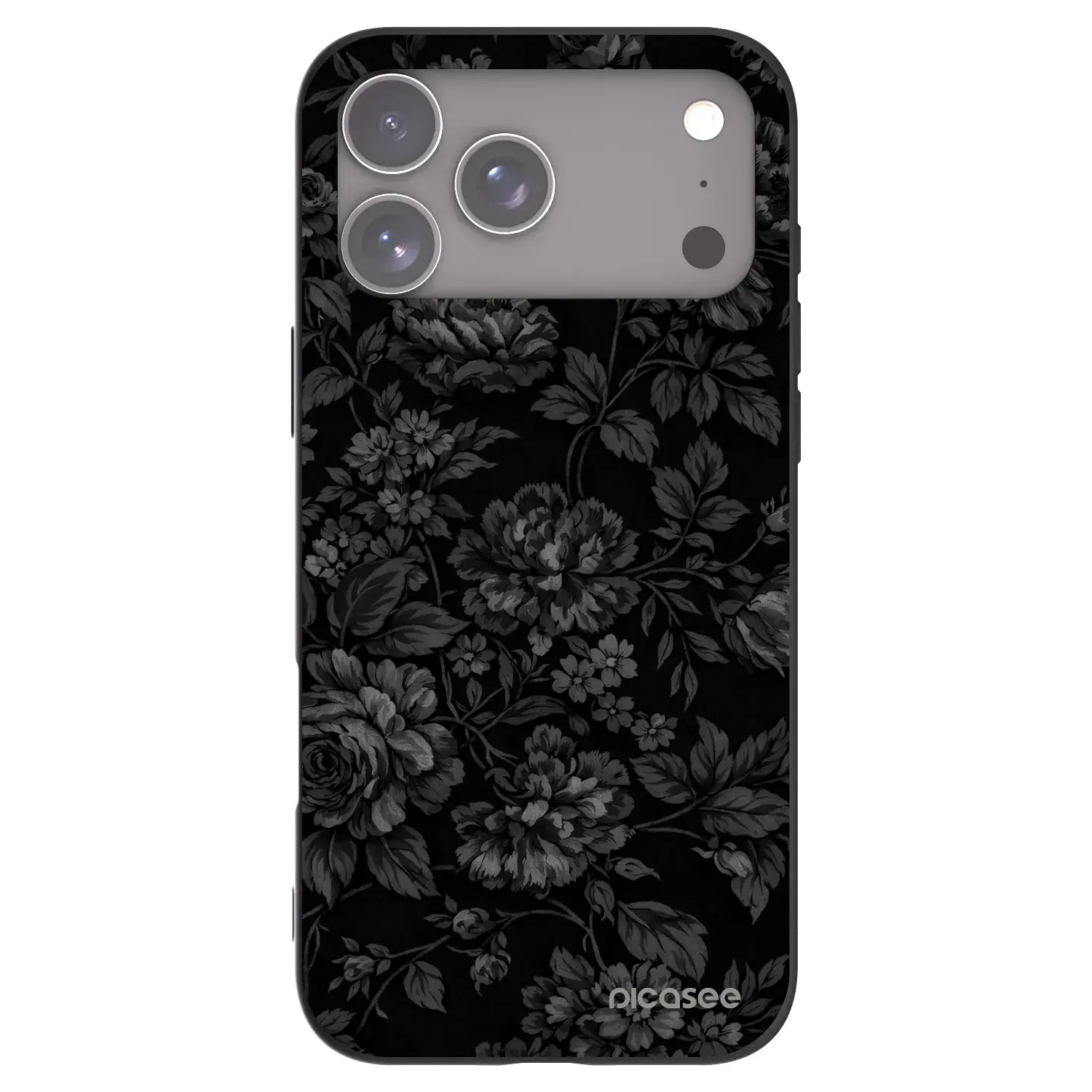 Silikonový černý obal pro Apple iPhone 17 Pro Max - Dark Romance