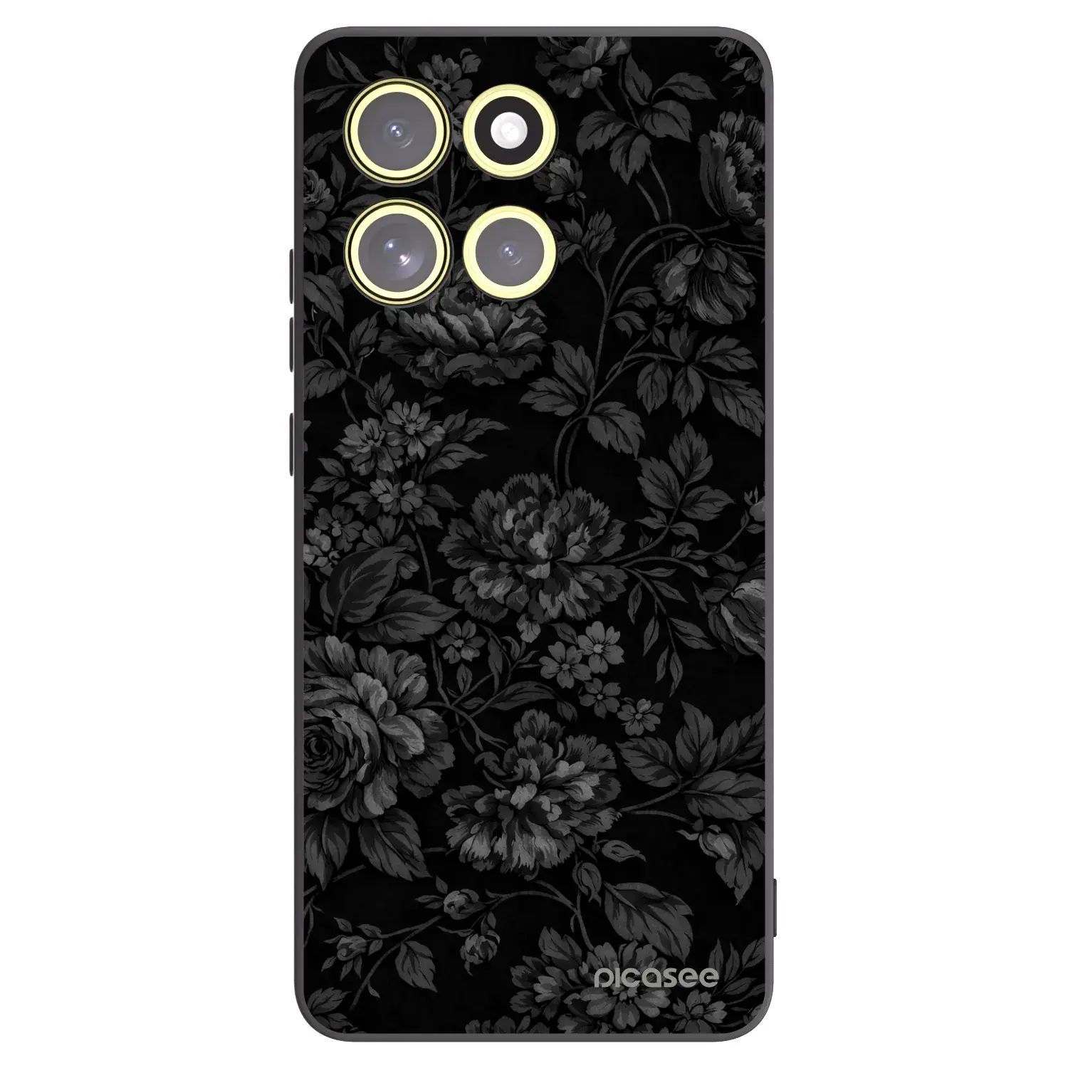 Silikonový černý obal pro Motorola Moto G86 Power 5G - Dark Romance
