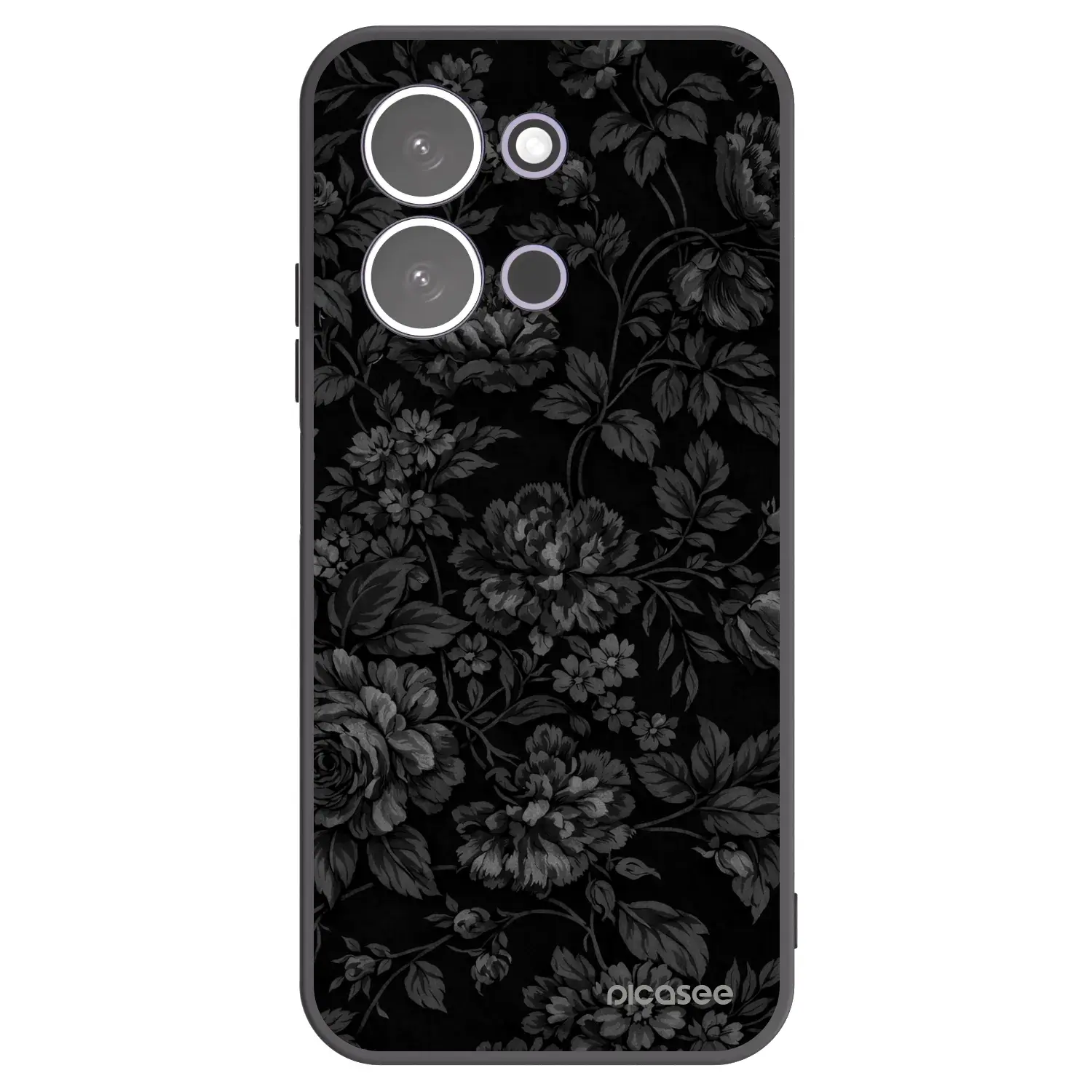 Silikonový černý obal pro Xiaomi Redmi 15C 5G - Dark Romance