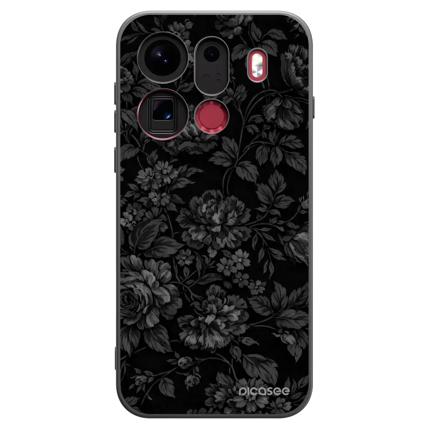 Silikonový černý obal pro OPPO Find X9 Pro - Dark Romance
