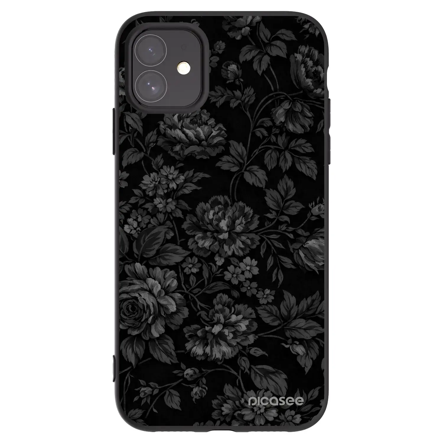 Silikonový černý obal pro Apple iPhone 11 - Dark Romance