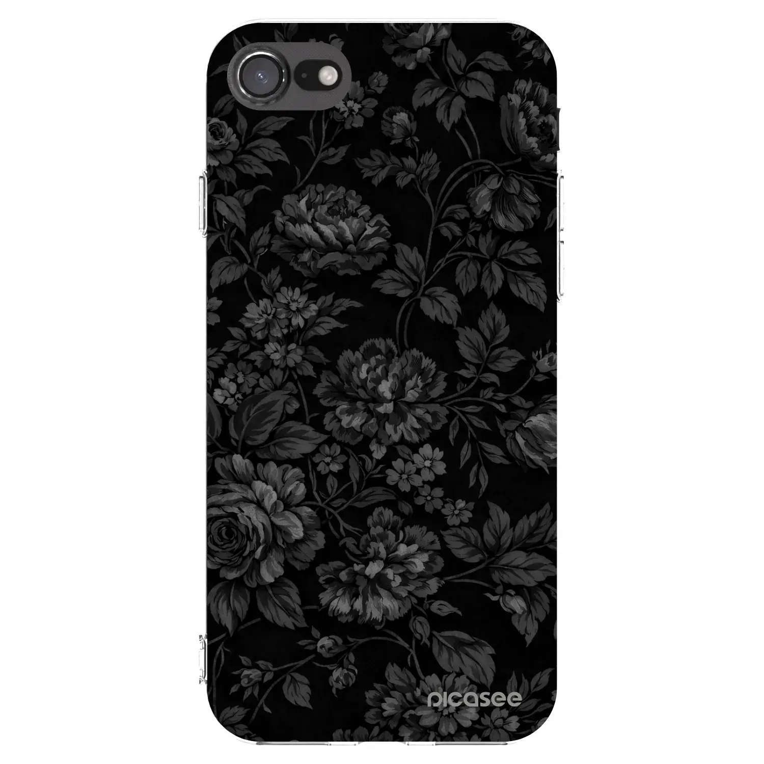 Silikonový průhledný obal pro Apple iPhone SE 2020 - Dark Romance